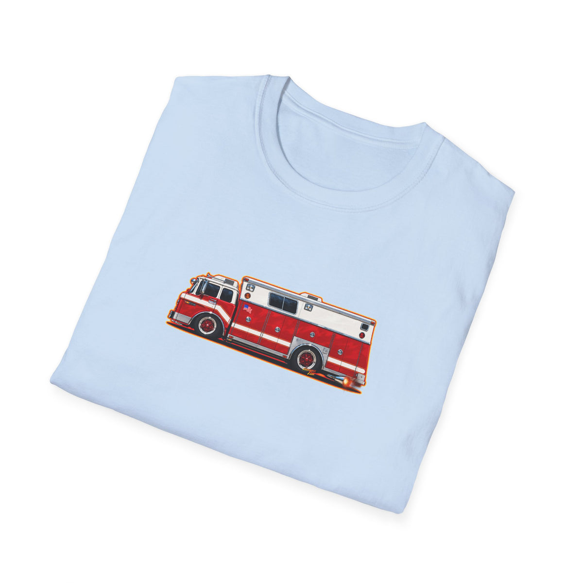 FIRE TRUCK Collectible Fireball Art TeeShirt