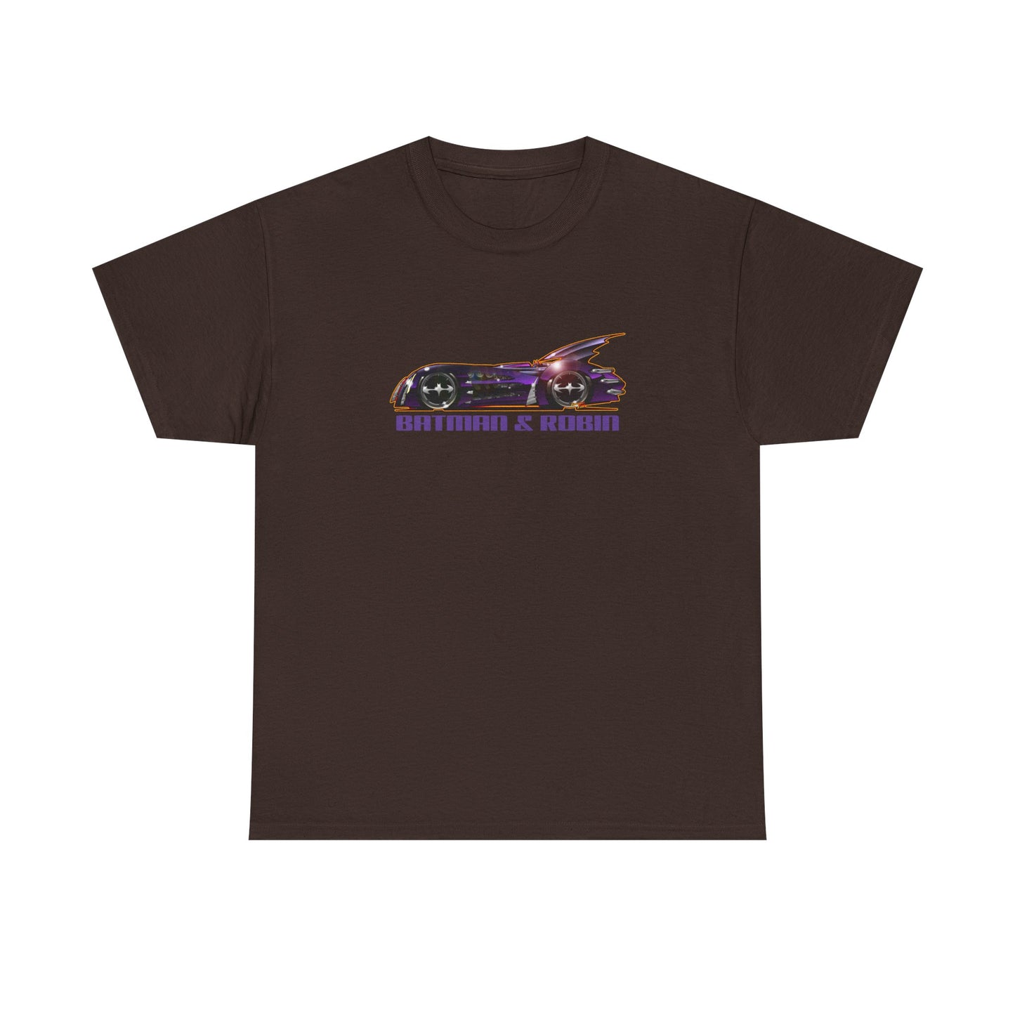 BATMAN & ROBIN 1997 BATMOBILE Movie Car Fireball Art Tee Shirt - Multiple Sizes