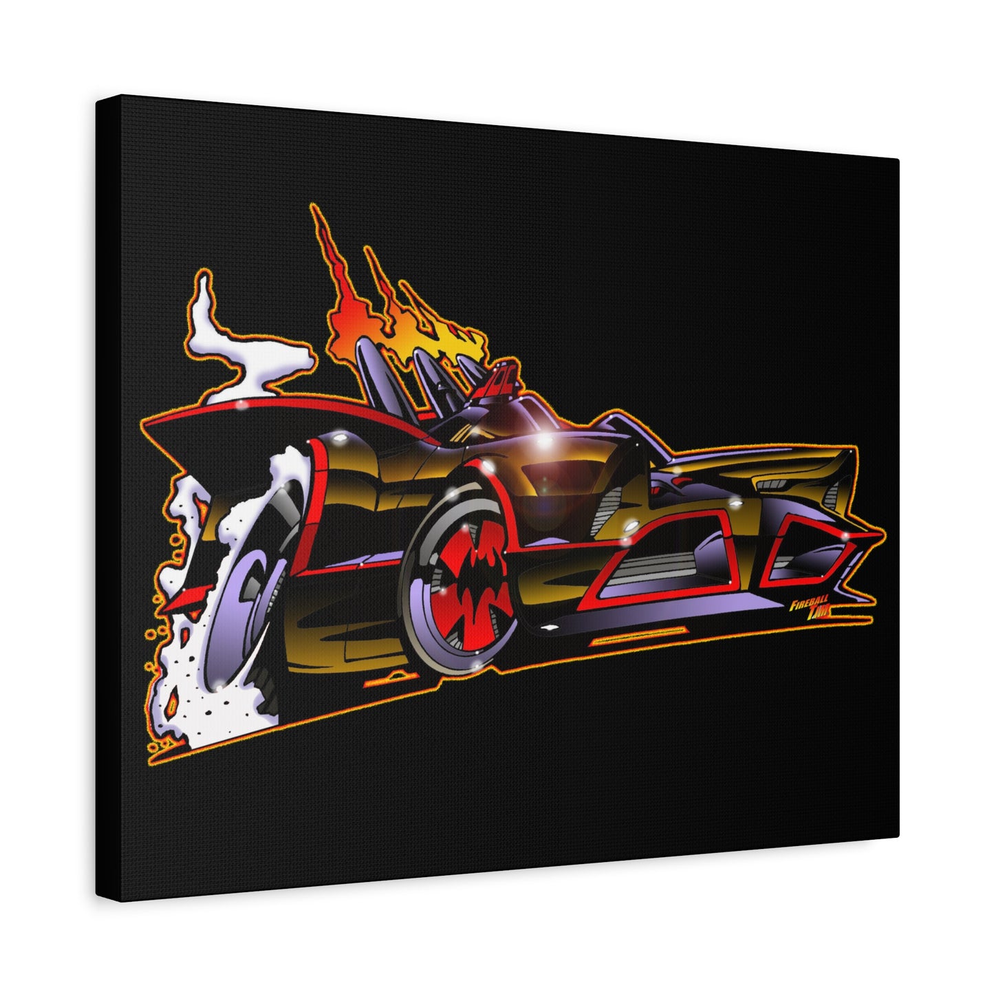 BATMOBILE 1966 BATMAN BAT66 Collectible TV Car Canvas Wall Art
