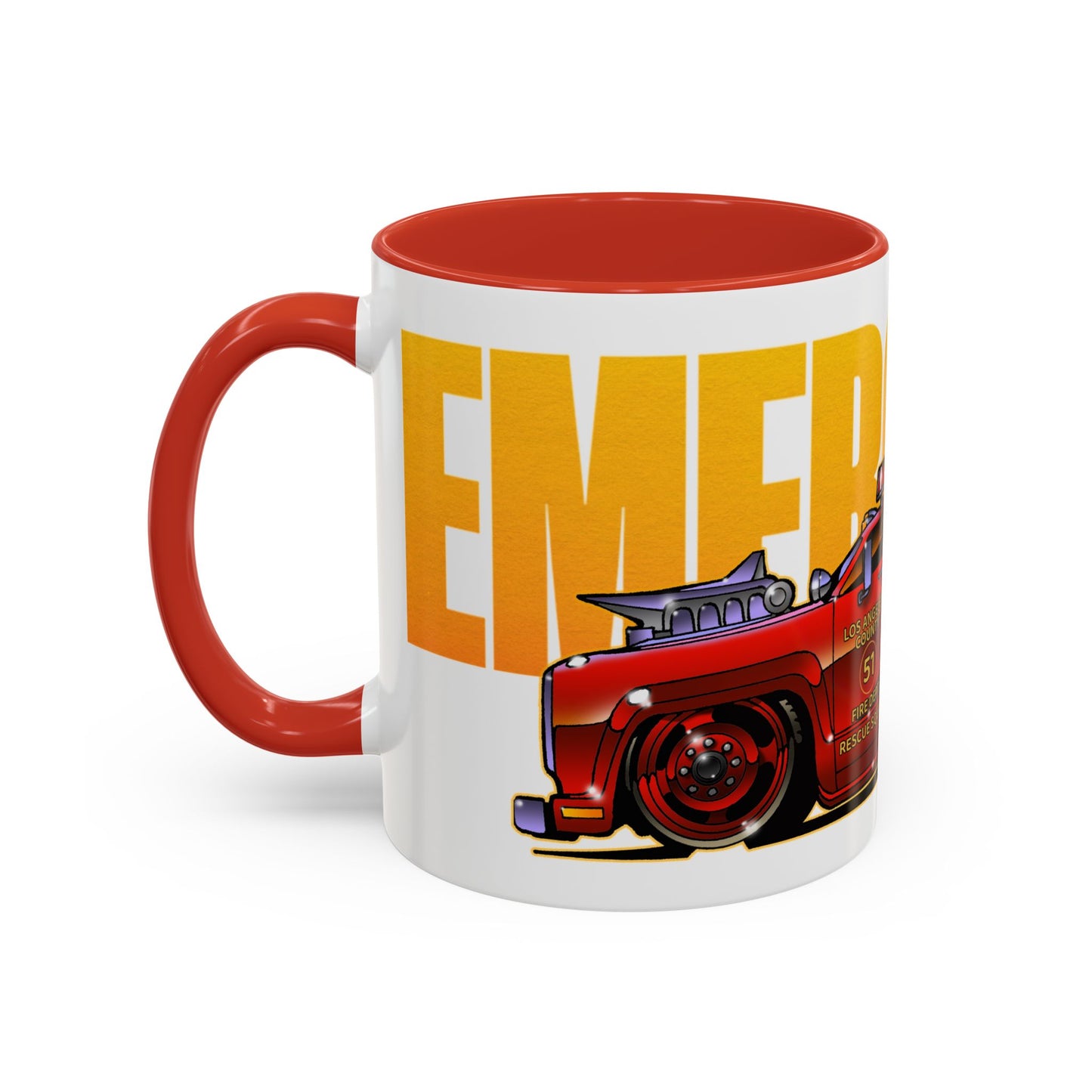 EMERGENCY SQUAD 51 Paramedic Truck Collectible Art Coffee Mug - 2 Sizes