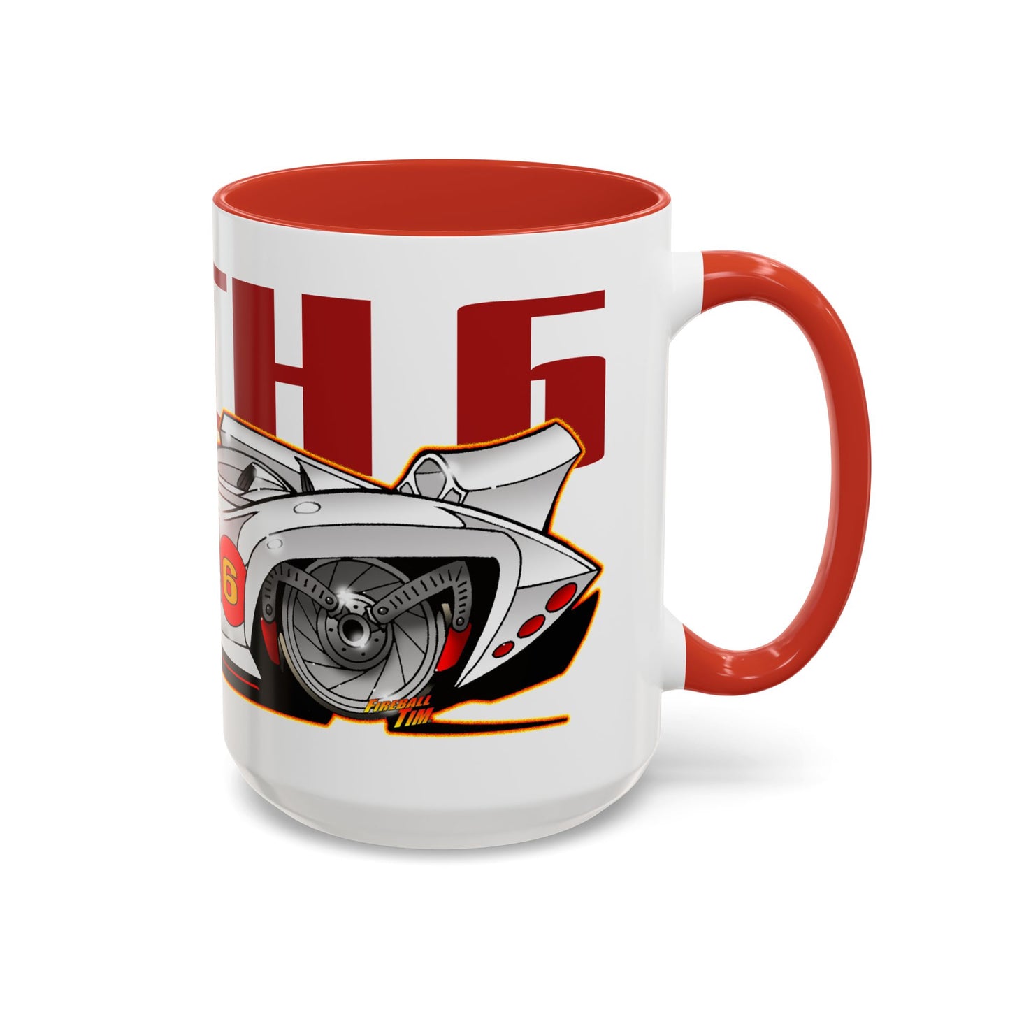 SPEED RACER MACH 6 Fireball Art Collectible Coffee Mug - 2 Sizes