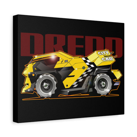 JUDGE DREDD Taxi Cab Movie Car canvas Art Print - 11x14