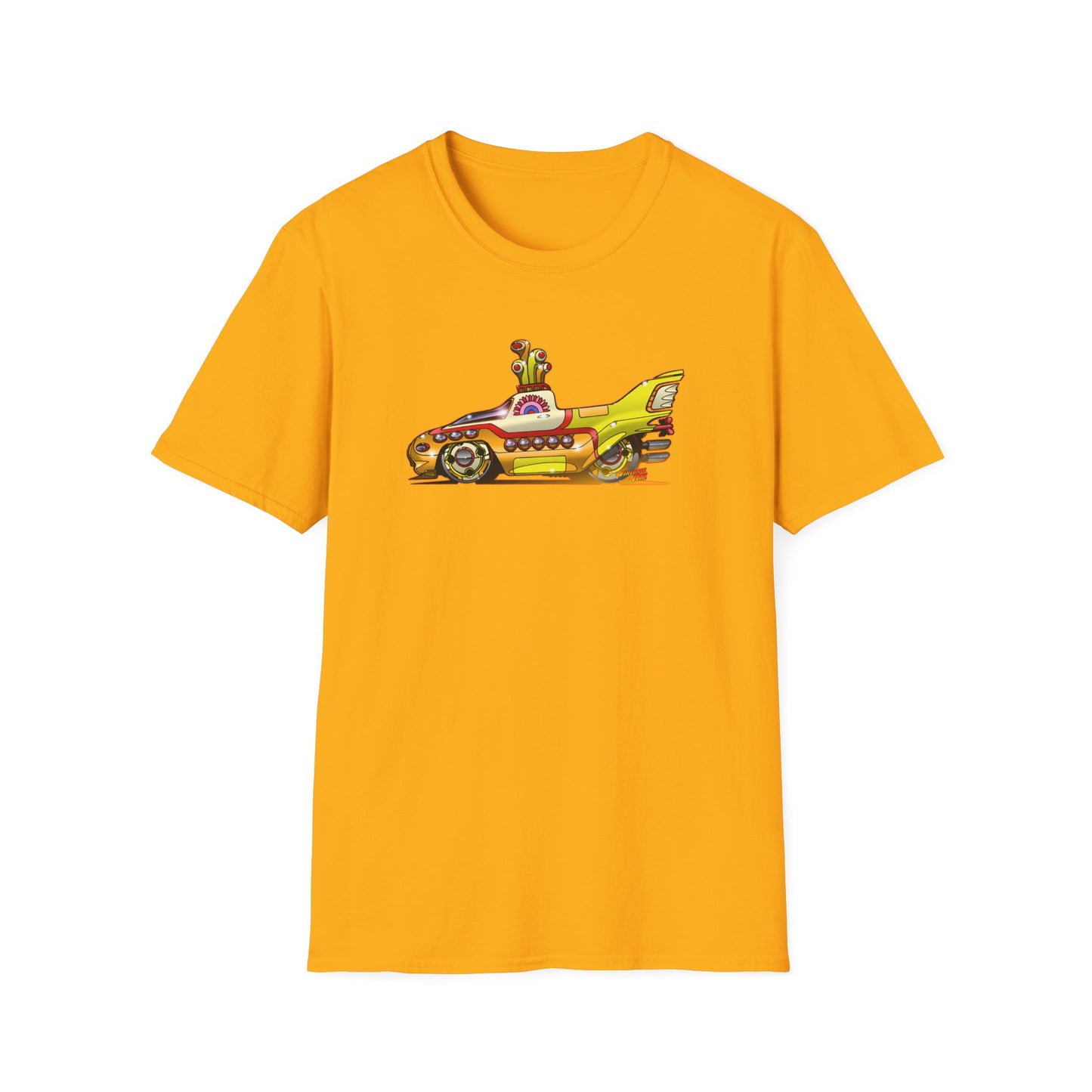 Beatles YELLOW SUBMARINE Concept Art Softstyle T-Shirt Multiple Colors