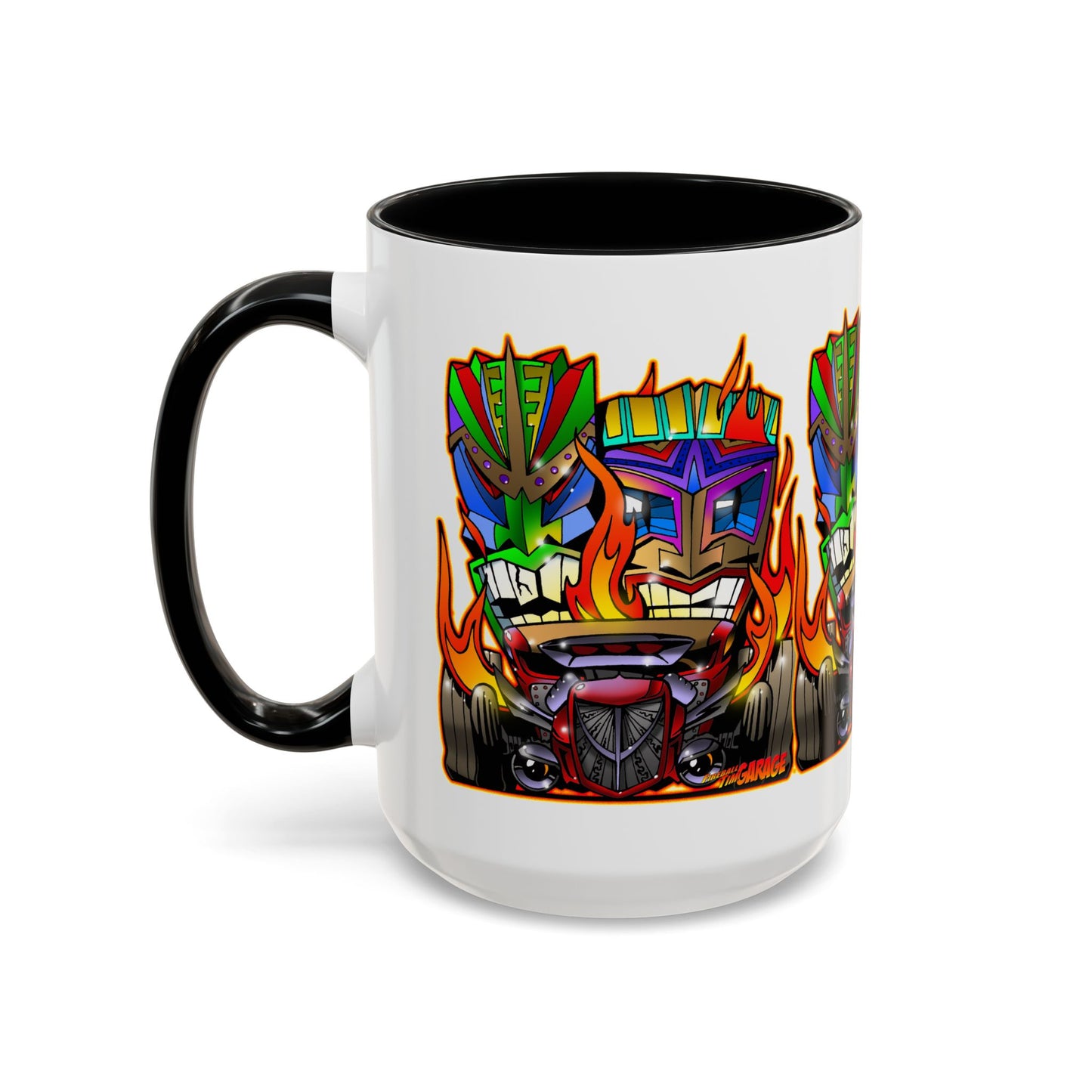 HOT ROD TIKI Collectible Art Coffee Mug 2 Sizes 4 Colors