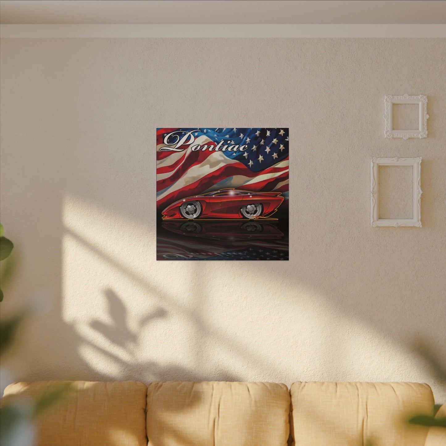 PONTIAC BANSHEE Concept Car Collectible Fireball Art Canvas Print
