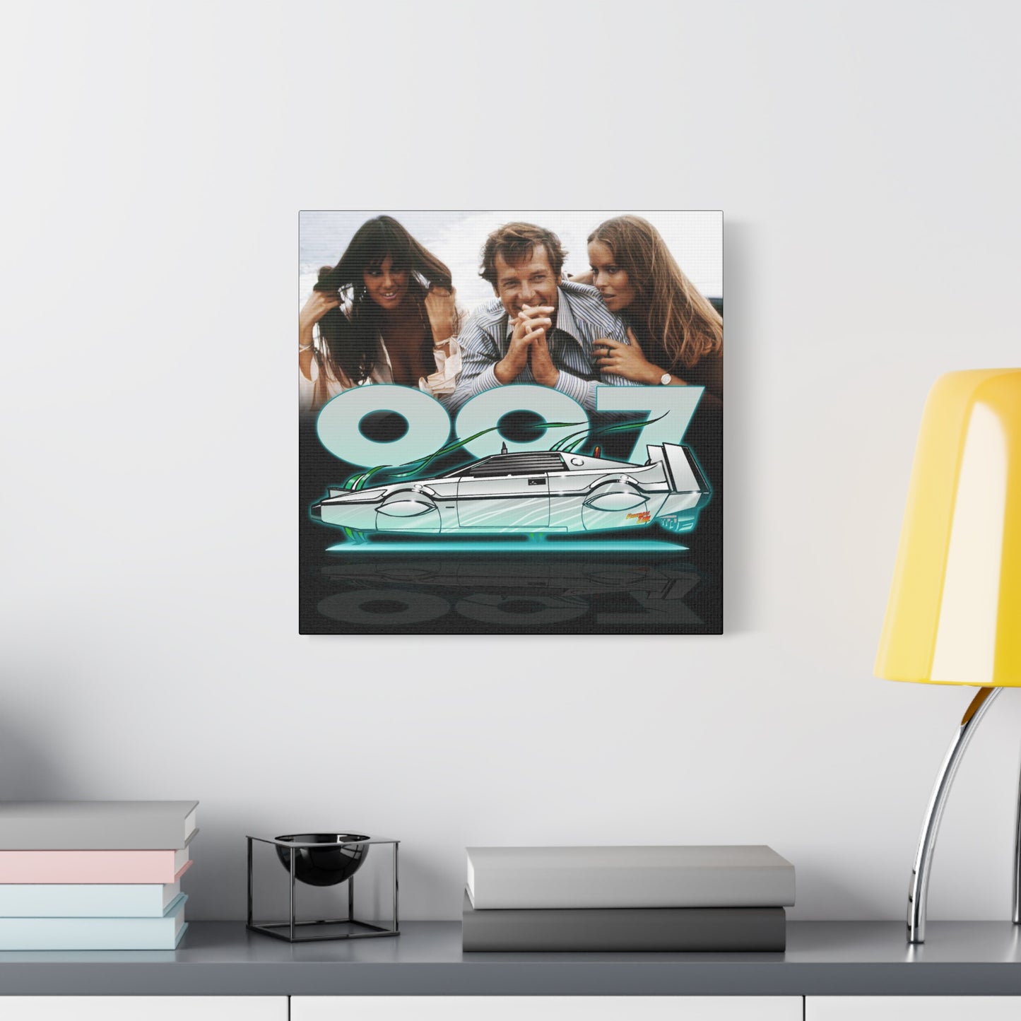 LOTUS SUBMARINE James Bond Fireball Art Canvas Print