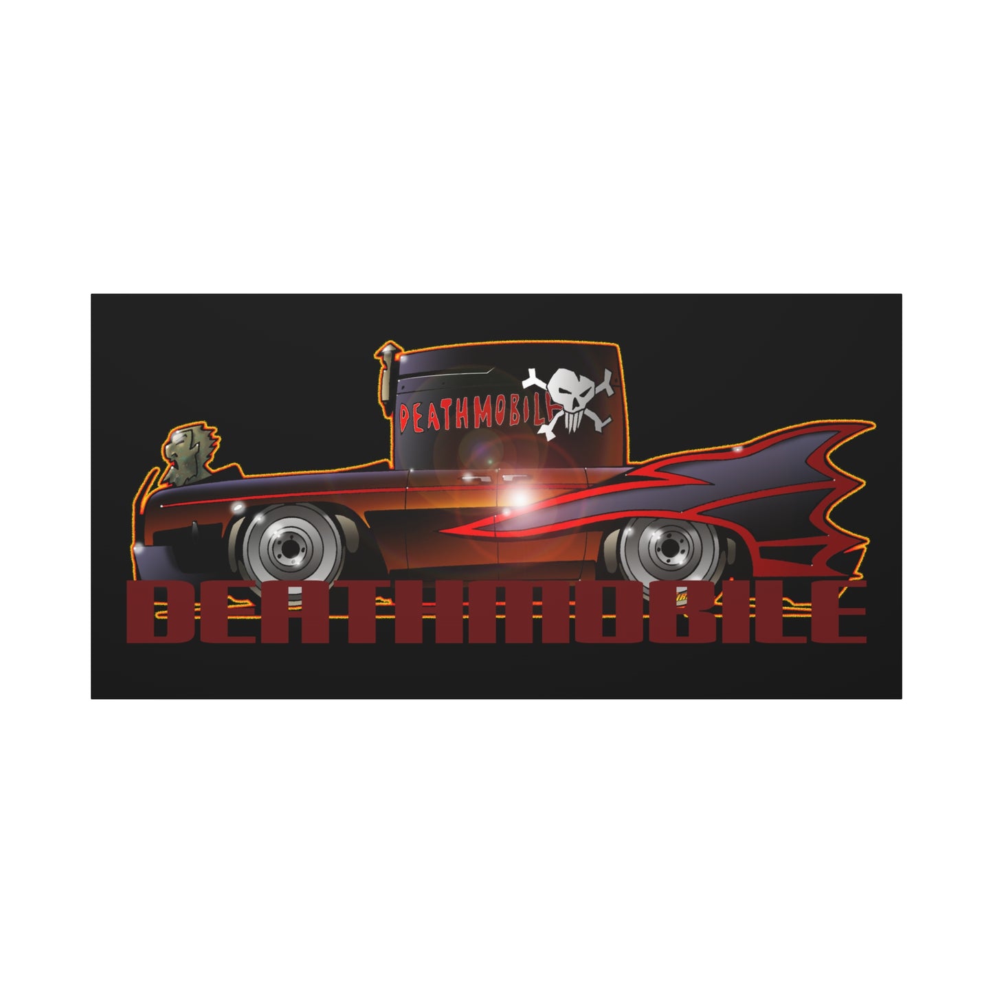 ANIMAL HOUSE DEATHMOBILE Fireball Art Canvas Wall Print