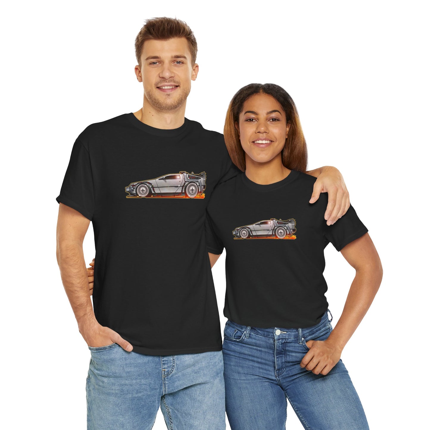 BACK TO THE FUTURE DELOREAN Time Machine Concept Art Tee Shirt 11 Colors