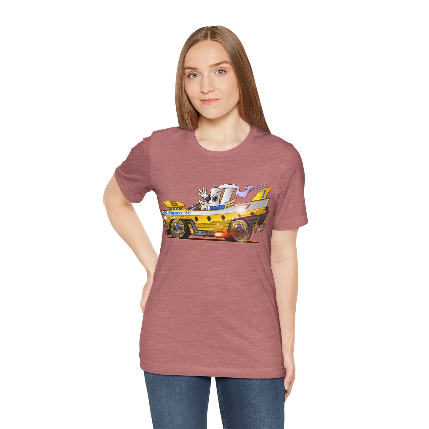 BUDDY CRUISE BUDDYMOBILE Custom Car Art Short Sleeve Tee in 17 Colors