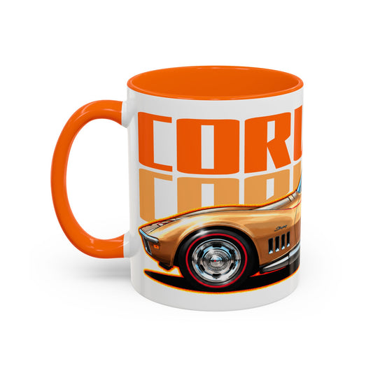 CHEVROLET CORVETTE 1969 Collectible Fireball Art Coffee Mug - 2 Sizes