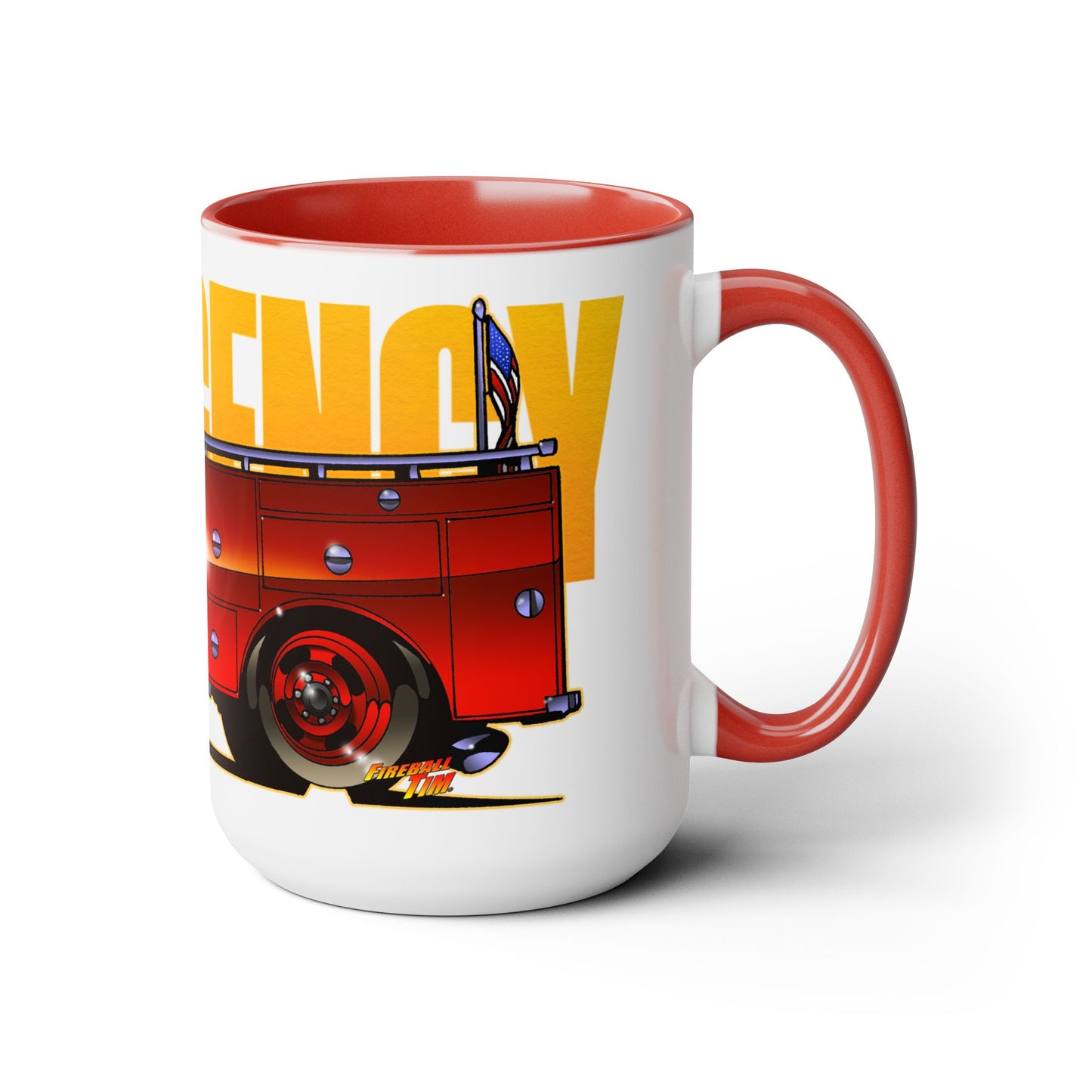 EMERGENCY SQUAD 51 Paramedic Truck Concept Art Coffee Mug 15oz-Mug-Fireball Tim Garage