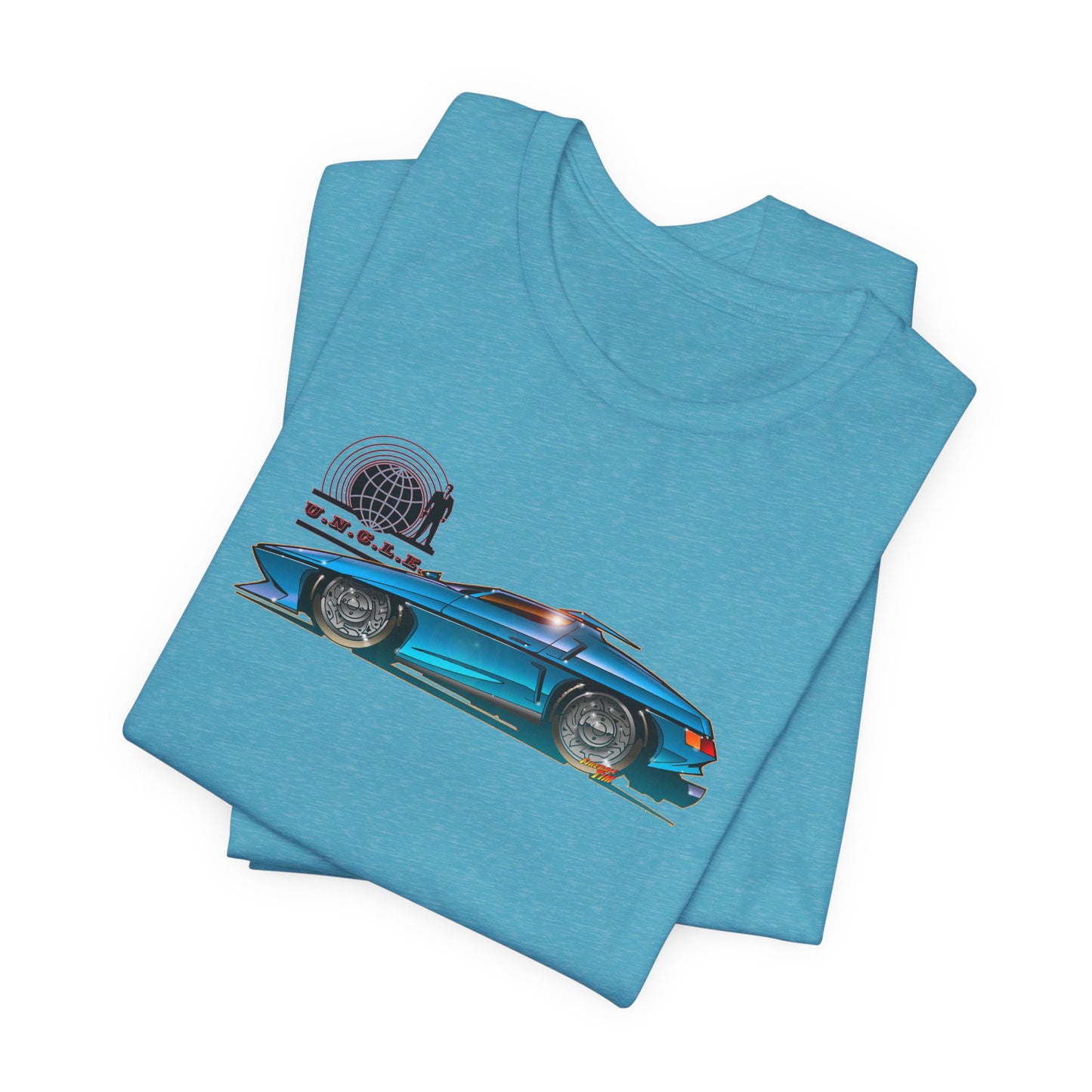 THE MAN FROM UNCLE Piranha TV Car Fireball Jersey Short Sleeve Tee Shirt - Multiple Colors