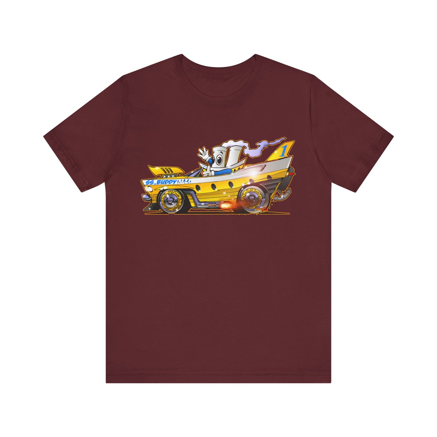 BUDDY CRUISE BUDDYMOBILE Custom Car Art Short Sleeve Tee in 17 Colors