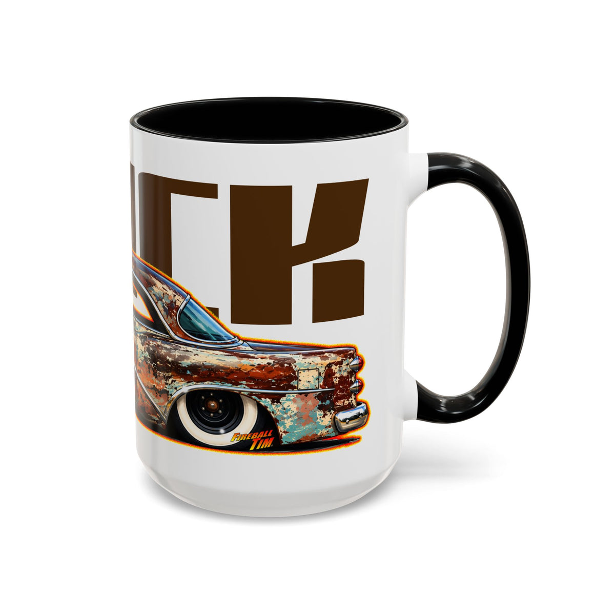 BUICK 1954 KUSTOM SPECIAL Collectible Fireball Art Coffee Mug - 2 Sizes