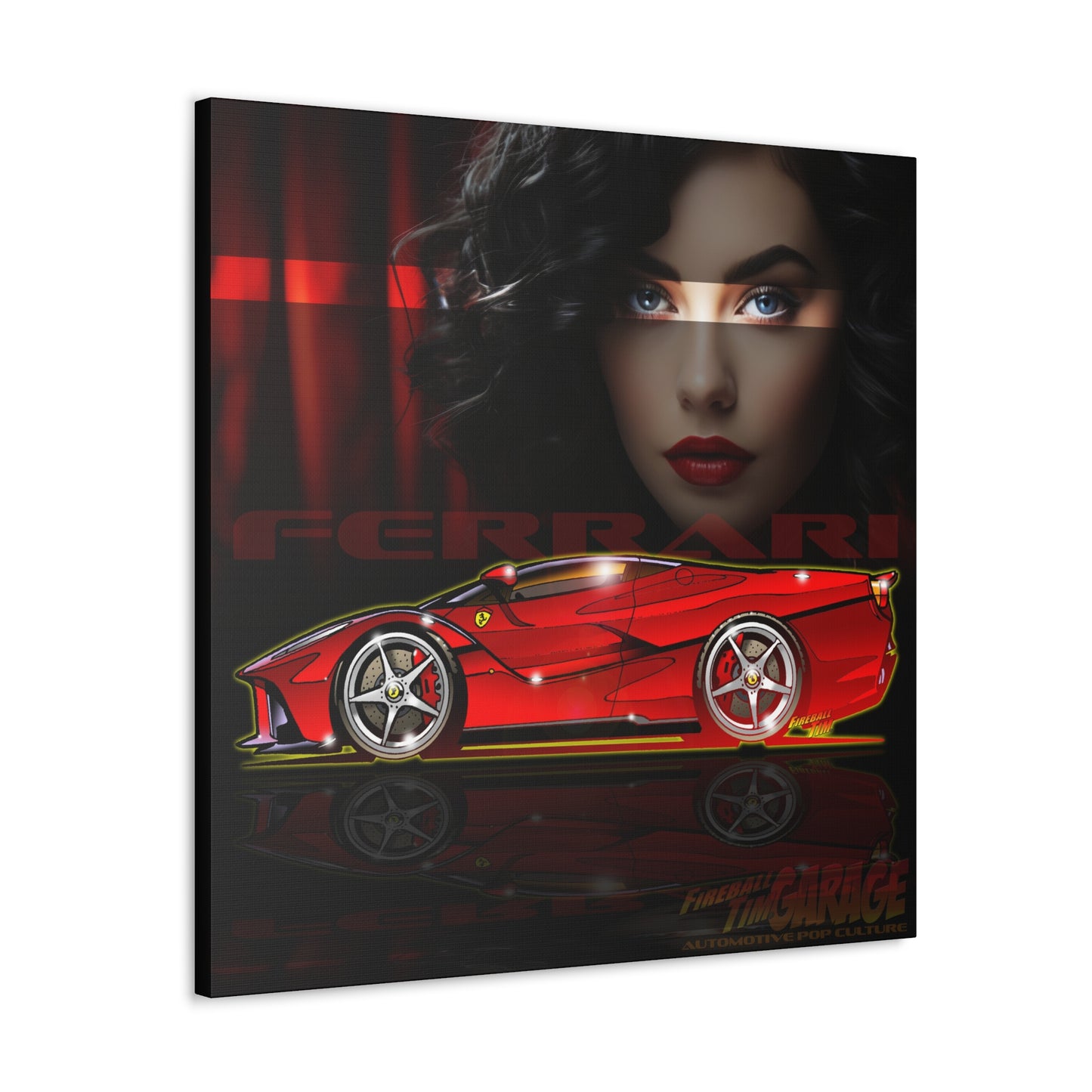 FERRARI LA FERRARI APERTA Concept Art Canvas MASTERPRINT 3 Sizes