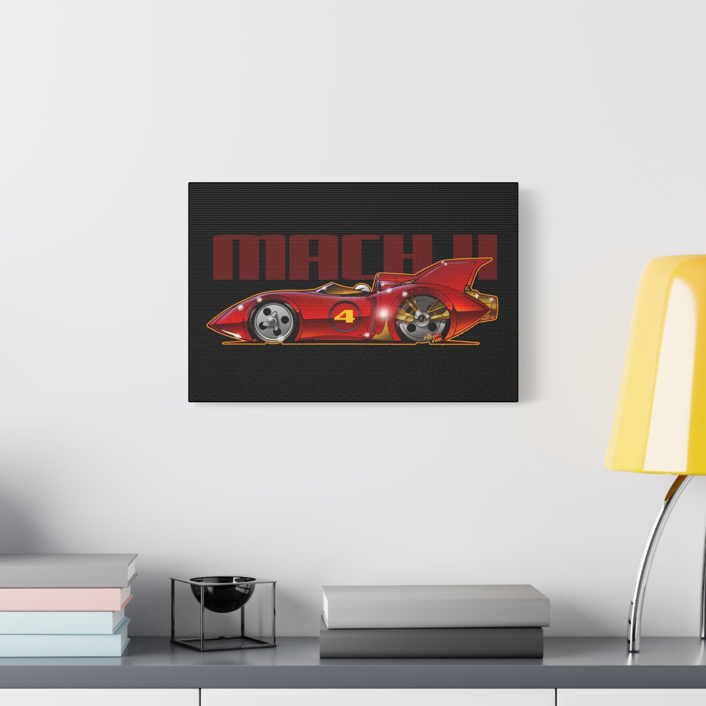 SPEED RACER MACH 4 Fireball Art Canvas Wall Print
