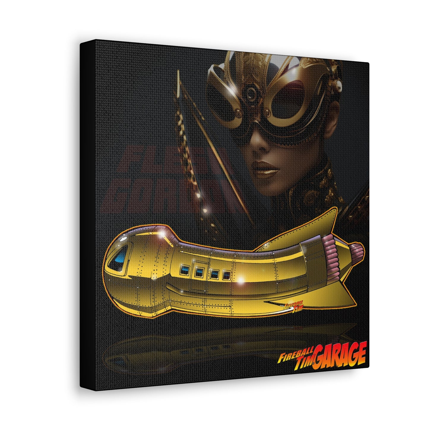 FLESH GORDON Spaceship Concept Art Print 12x12