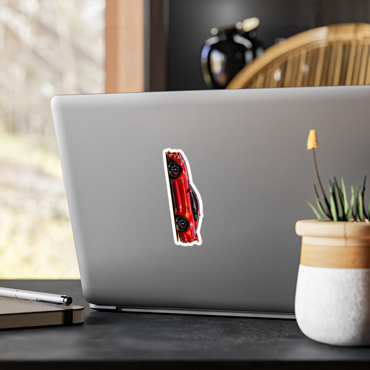 FORD MUSTANG 2019 GT 5.0 Collectible Fireball Art Stickers in 4 Sizes