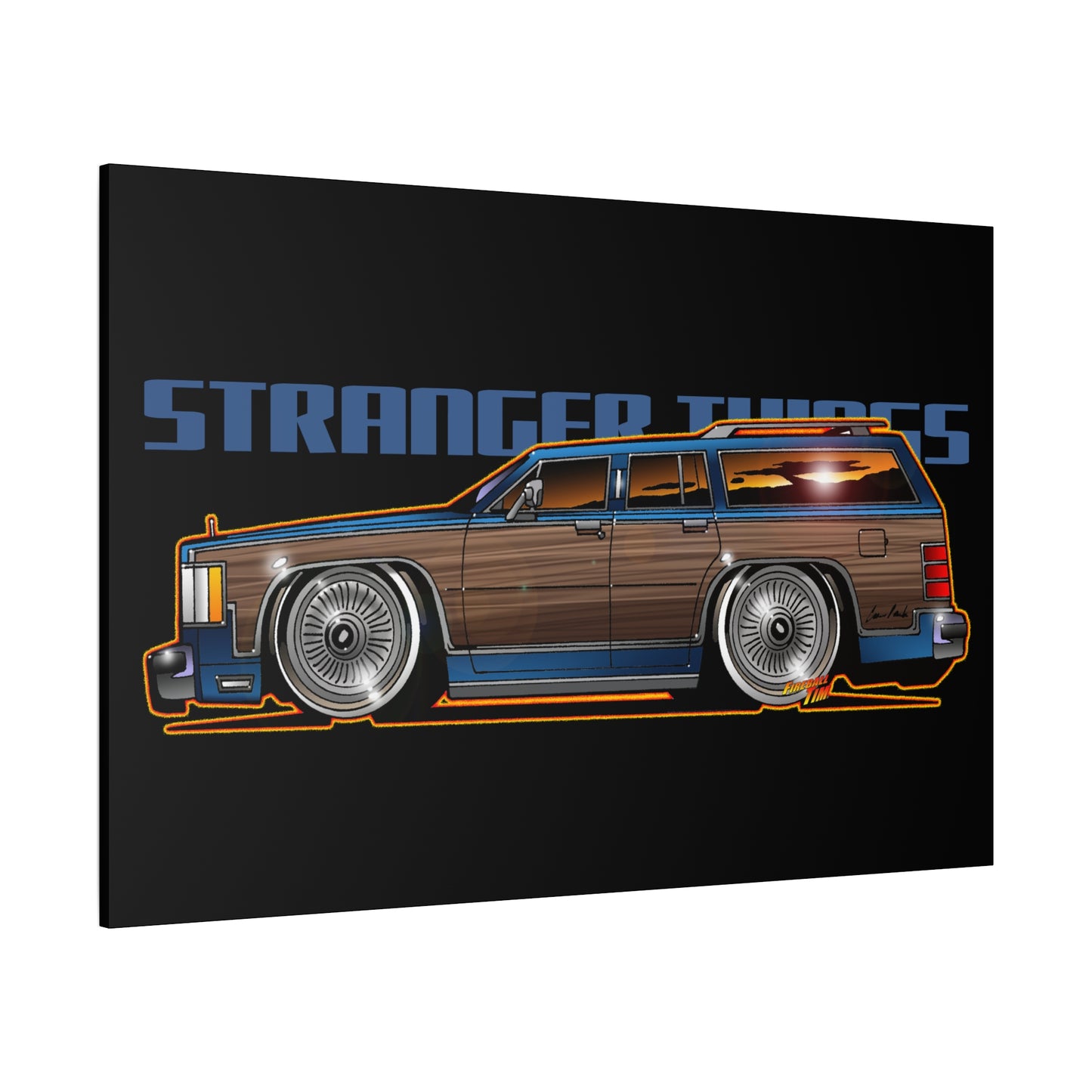 STRANGER THINGS Mercury Colony Park Wagon Collectible Canvas Art Wall Print - Multiple Sizes