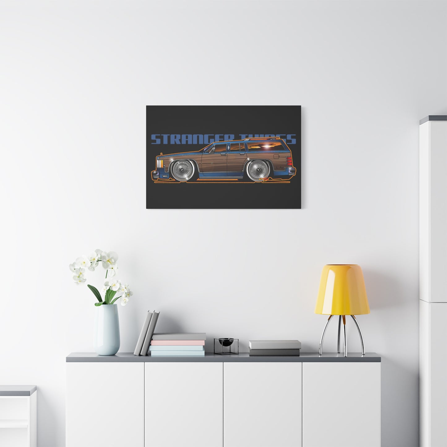 STRANGER THINGS Mercury Colony Park Wagon Collectible Canvas Art Wall Print - Multiple Sizes