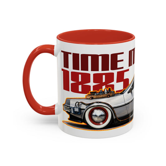 BACK to the FUTURE 3 1885 Delorean Time Machine Collectible Fireball Art Coffee Mug - 2 Sizes