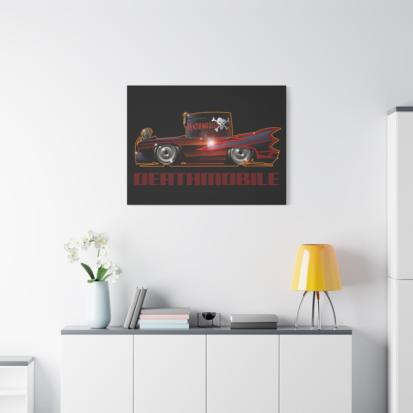 ANIMAL HOUSE DEATHMOBILE Fireball Art Canvas Wall Print