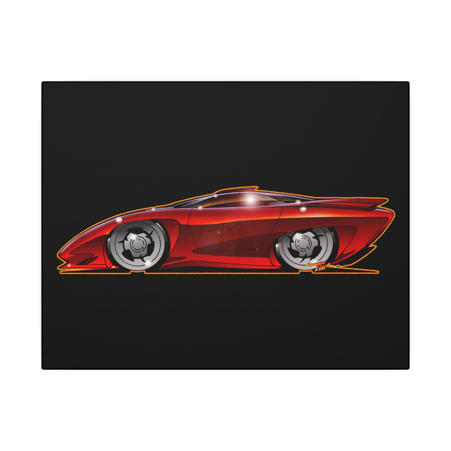 PONTIAC BANSHEE Concept Car Collectible Fireball Art Canvas Print