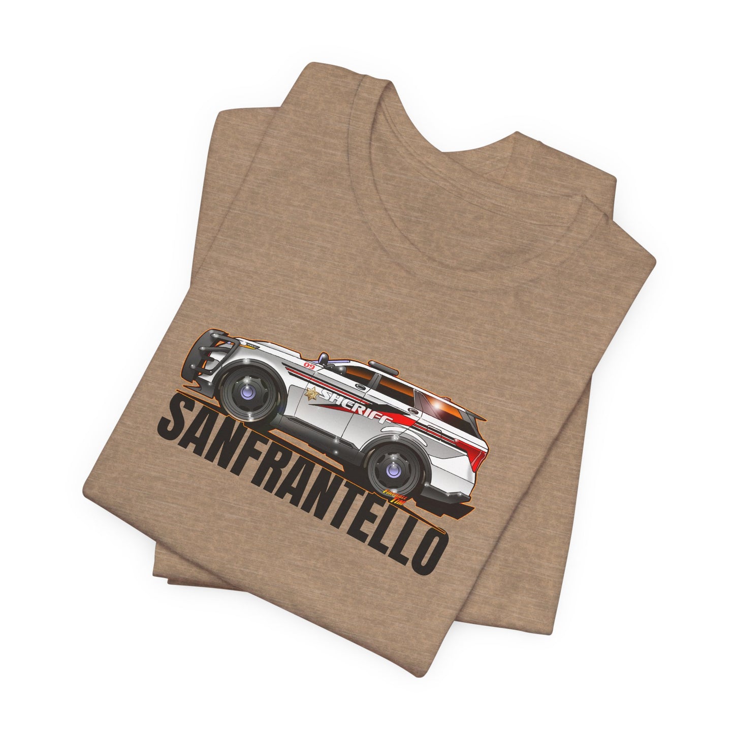 FORD EXPLORER POLICE CRUISER Sanfrantello 09 Tribute Concept Art Short Sleeve Tee 12 Colors