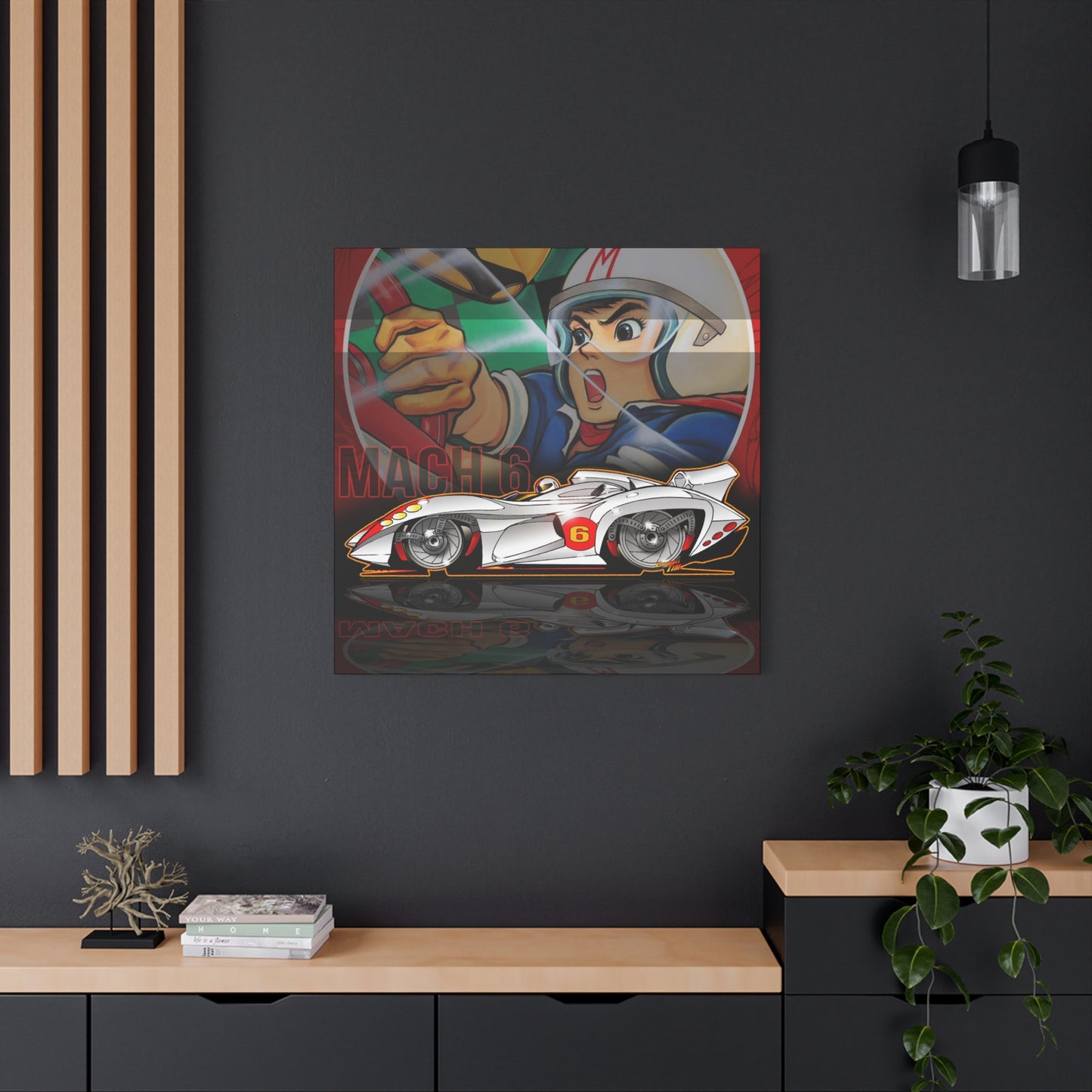 SPEED RACER MACH 6 Fireball Art Collectible Canvas Print - Multiple Sizes
