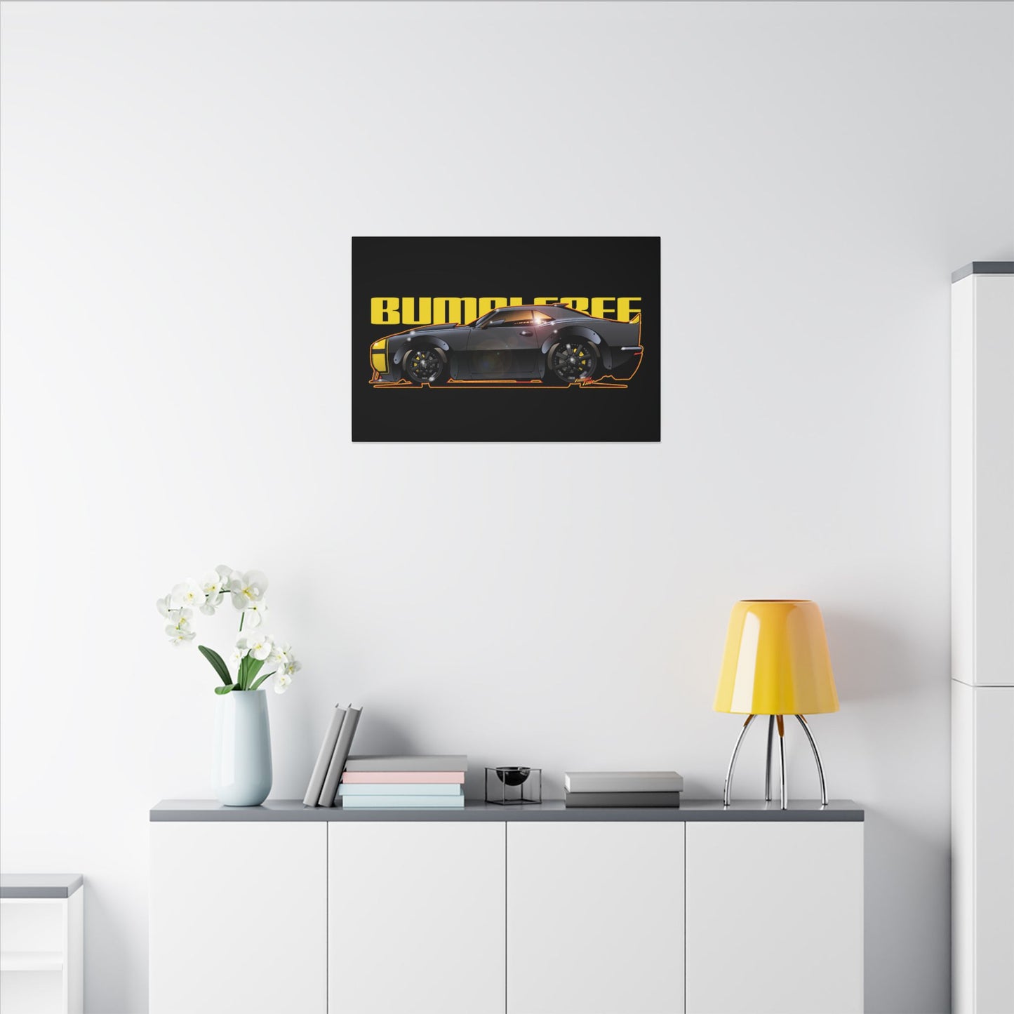 TRANSFORMERS BUMBLEBEE 1967 Camaro Fireball Art Canvas Print