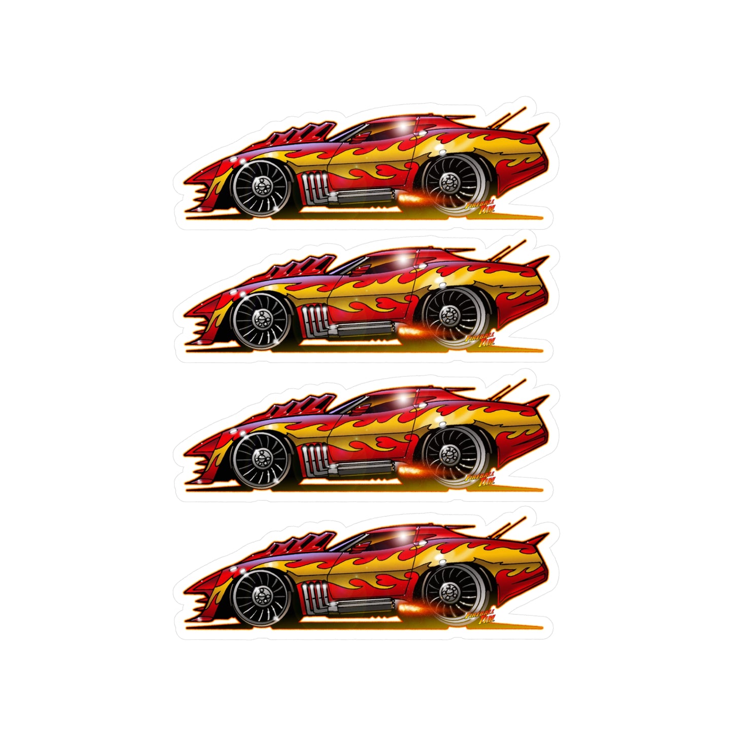 CORVETTE SUMMER Movie Car Collectible Stickers - 4 Sizes