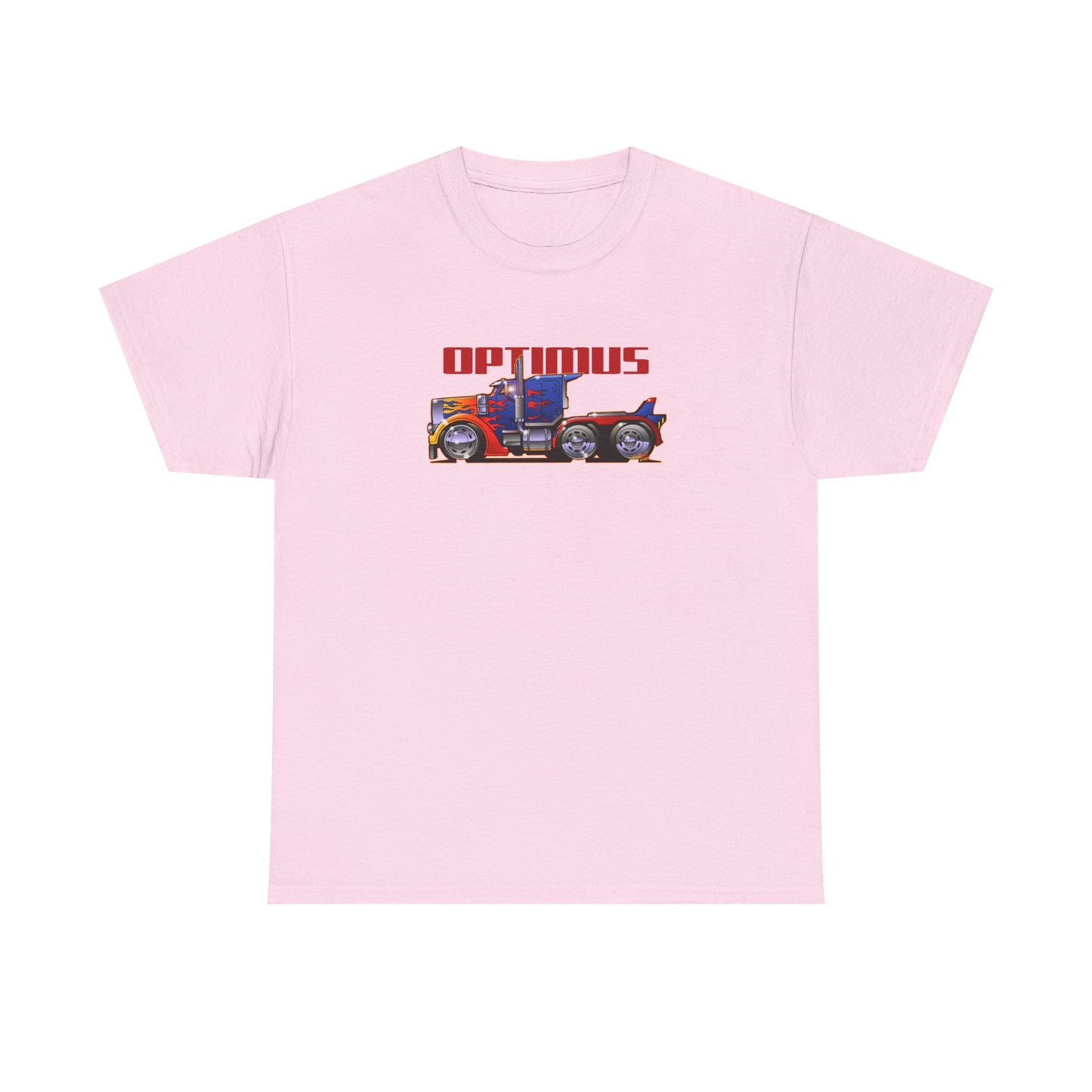 TRANSFORMERS OPTIMUS PRIME Semi Truck Fireball Art Tee Shirt - Multiples