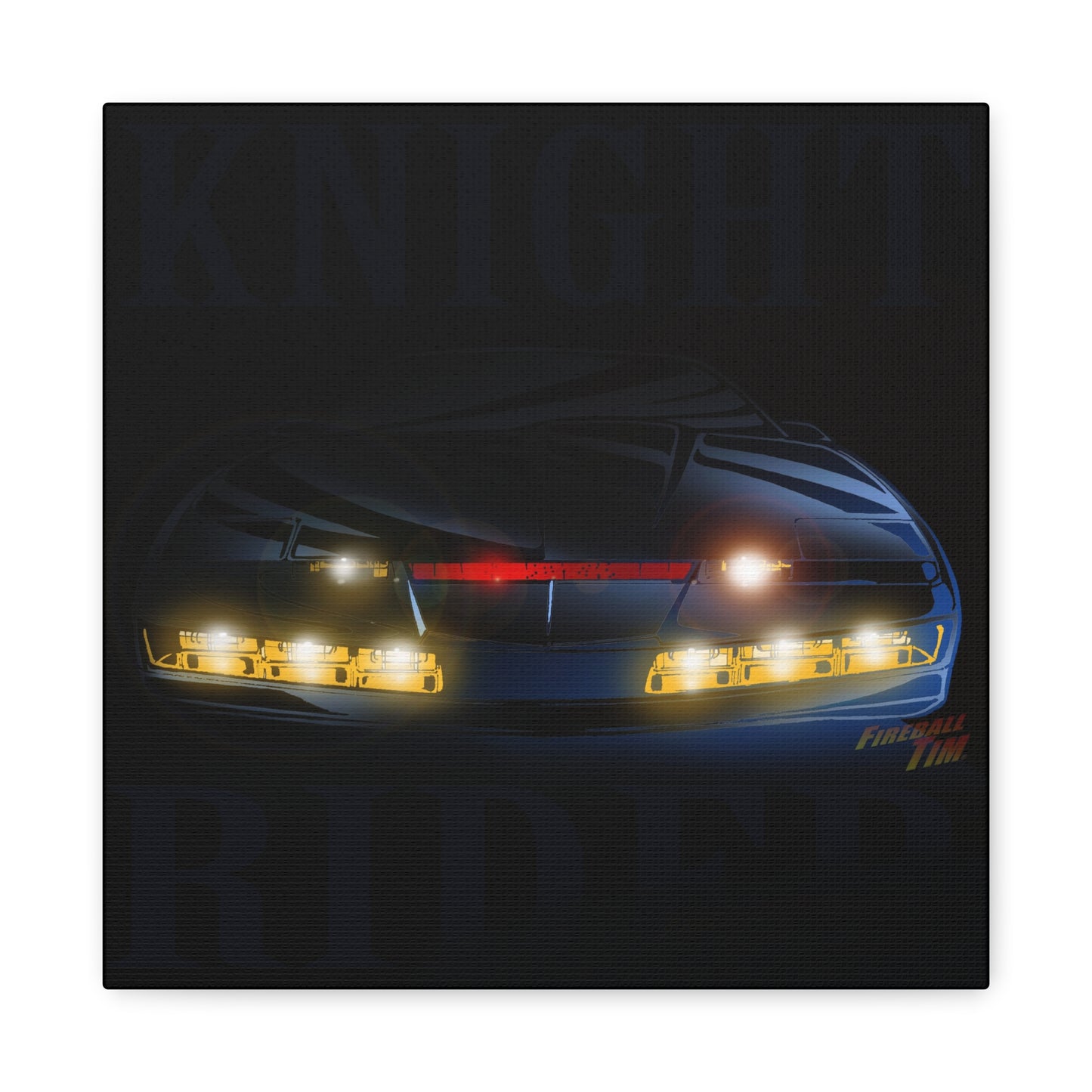 KNIGHT RIDER PONTIAC TRANS AM SURVEILLANCE Canvas Art Wall Print - 12x12