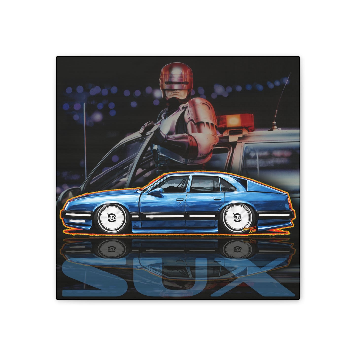Copy of GENESIS MAGMA 2027 Custom Collectible Fireball Art Canvas Stretched Print