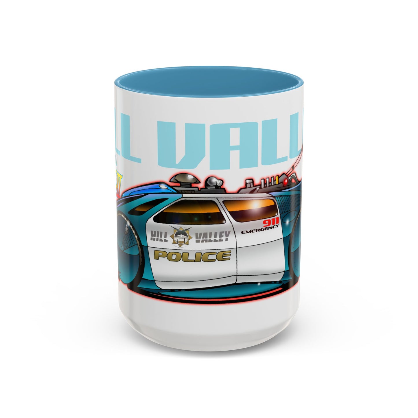 BACK TO THE FUTURE 2 Hill Valley Police Car Collectible Coffee Mug 2 Sizes