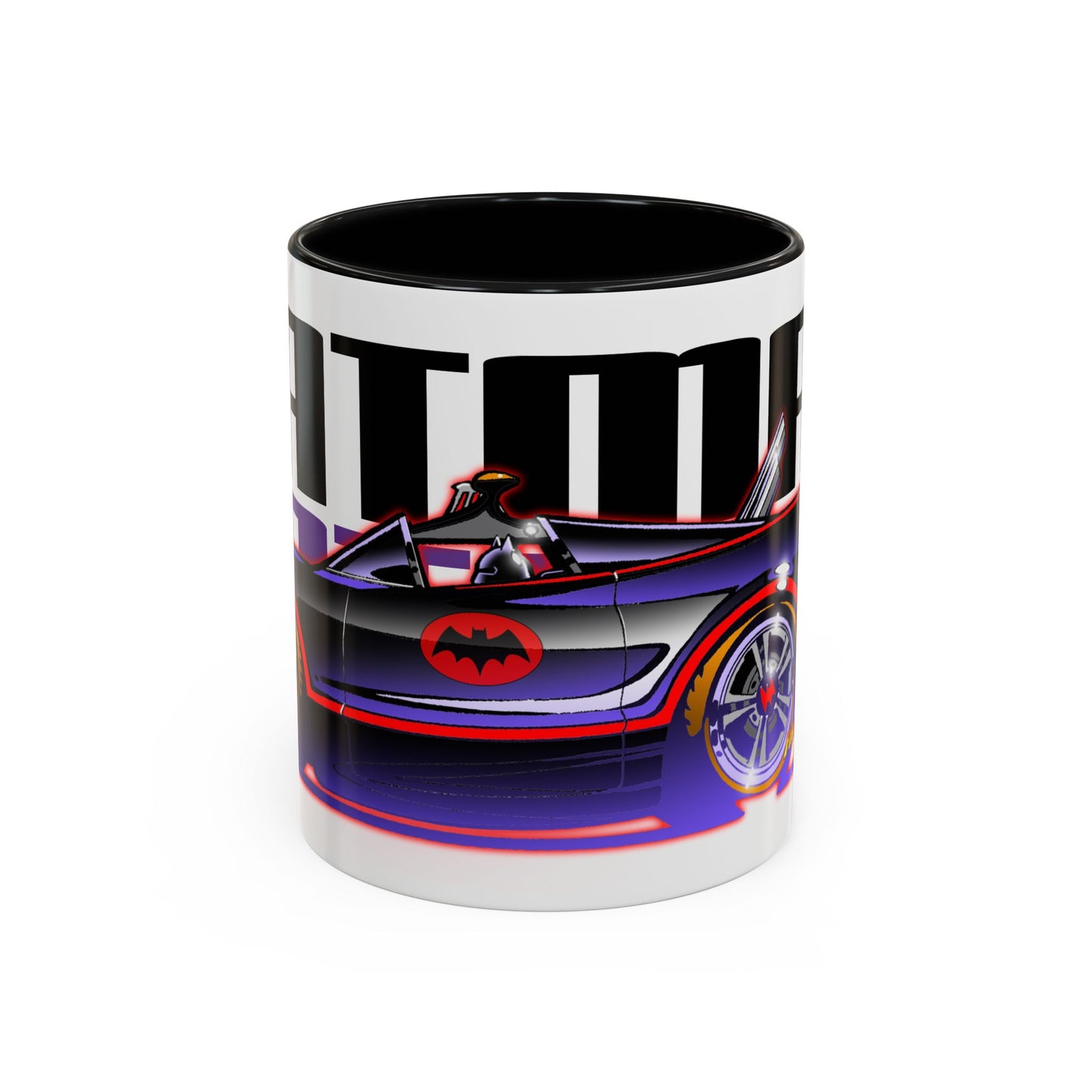 BATMOBILE 1966 BATMAN Collectible Fireball Art Coffee Mug - 2 Sizes