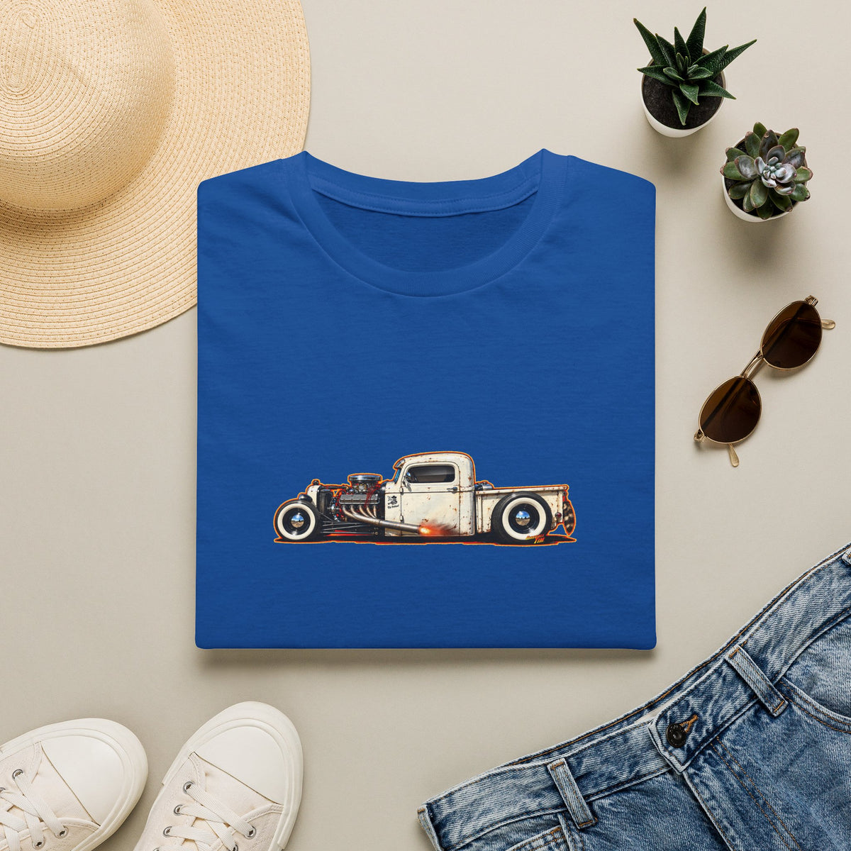 OUTLAW 150 Hot Rod Rat Rod Collectible Fireball Tee Shirt