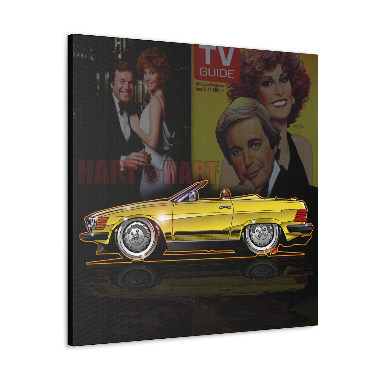 HART to HART TV Show Mercedes 450SL Concept Art Canvas MASTERPRINT 3 Sizes