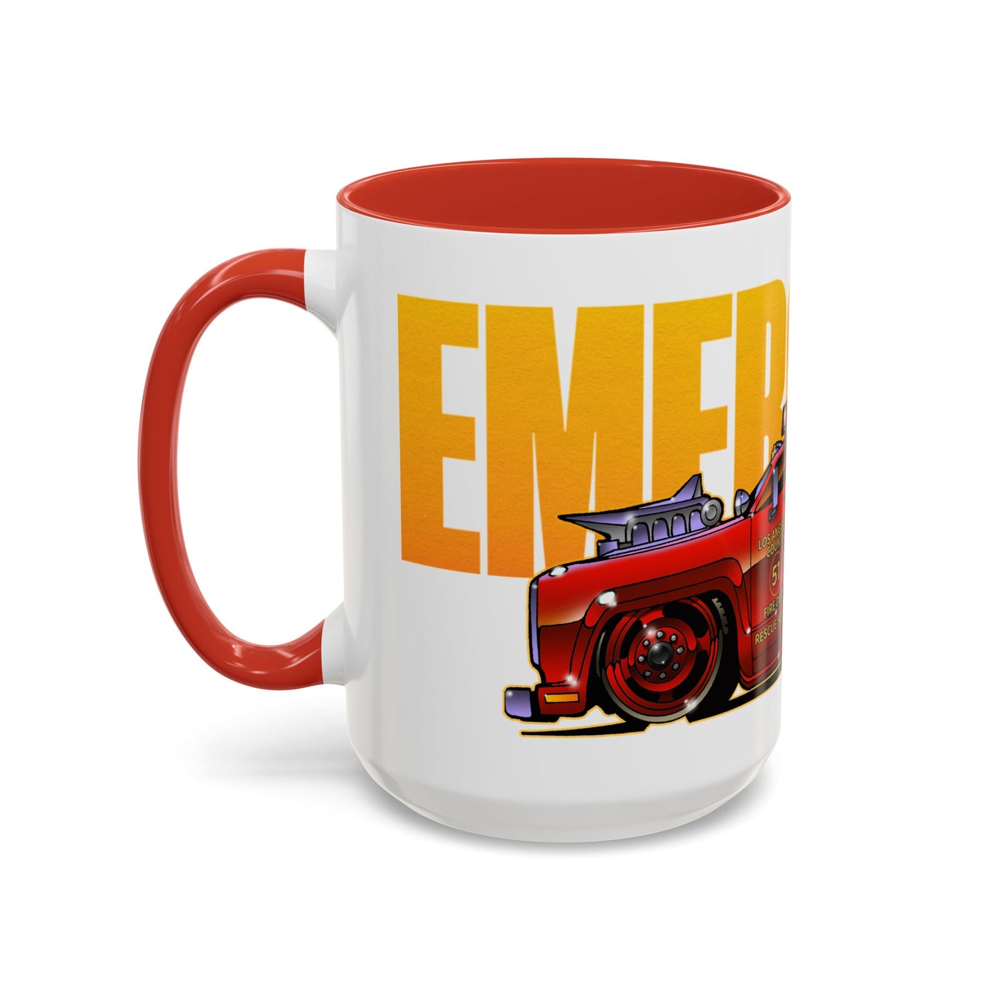 EMERGENCY SQUAD 51 Paramedic Truck Collectible Art Coffee Mug - 2 Sizes