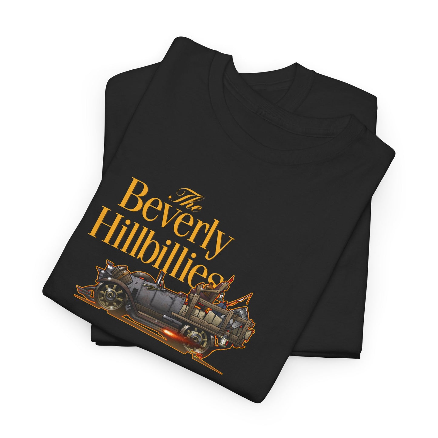 THE BEVERLY HILLBILLIES Jalopy Car Unisex Heavy Cotton Tee Shirt 12 Colors