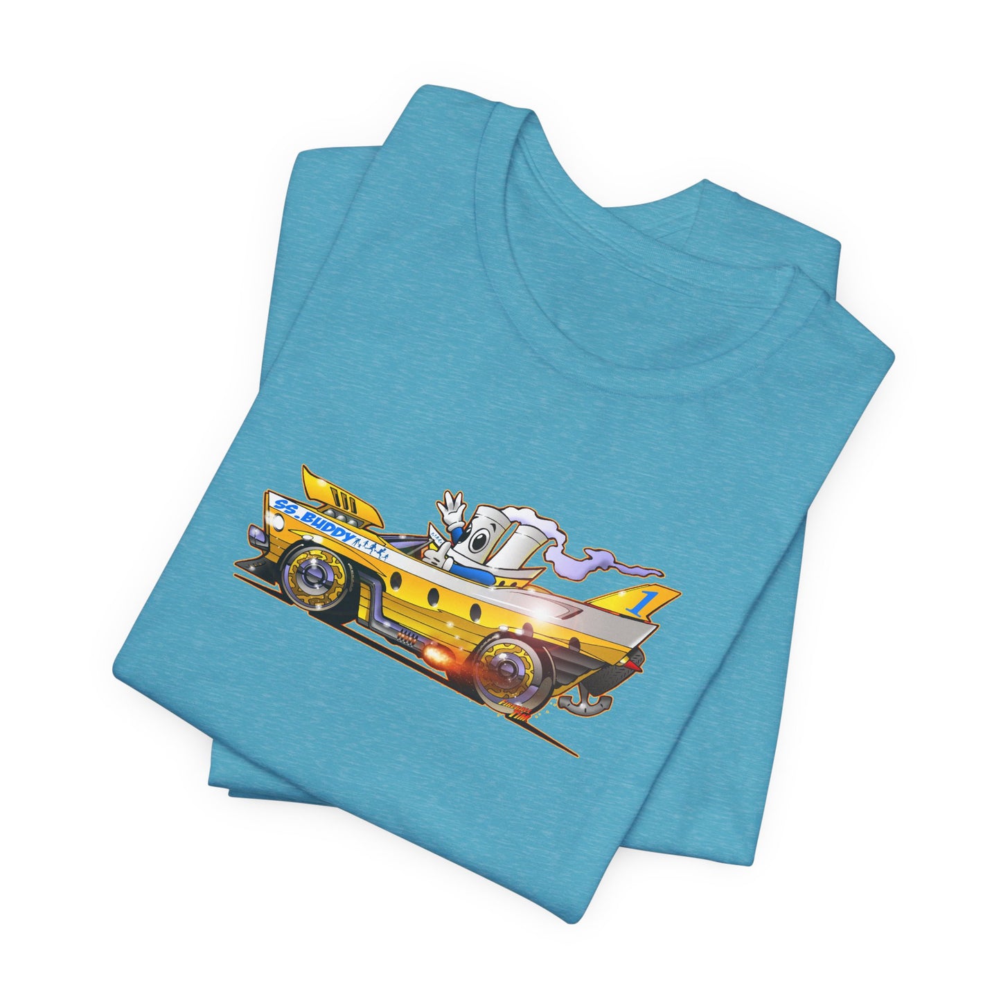 BUDDY CRUISE BUDDYMOBILE Custom Car Art Short Sleeve Tee in 17 Colors