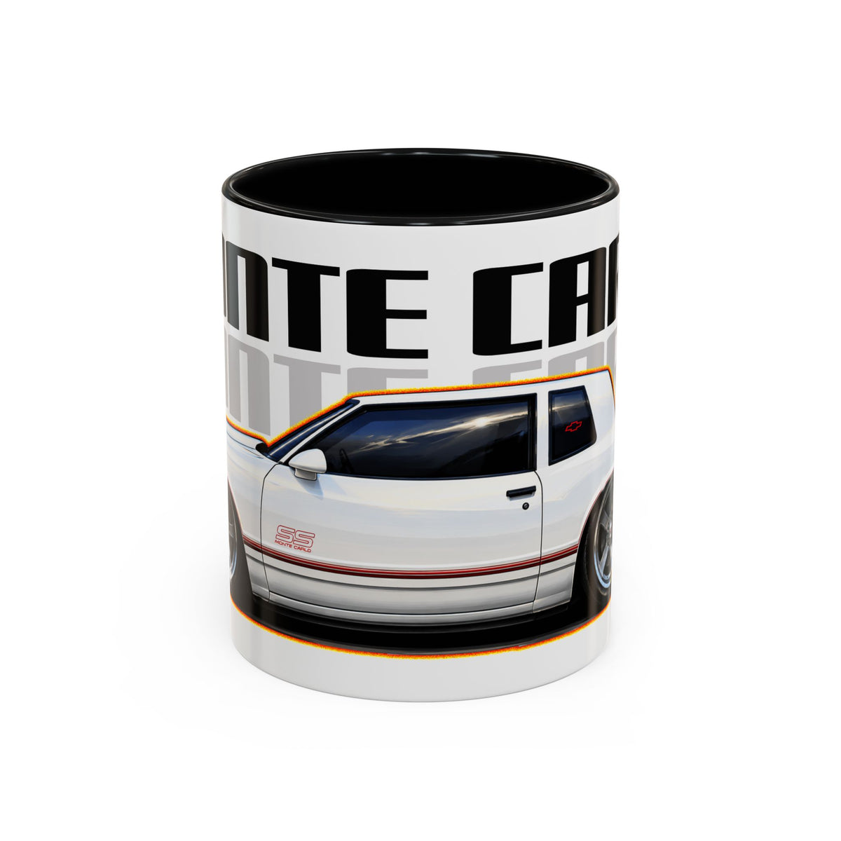 CHEVROLET MONTE CARLO 1987 Collectible Fireball Art Coffee Mug - 2 Sizes