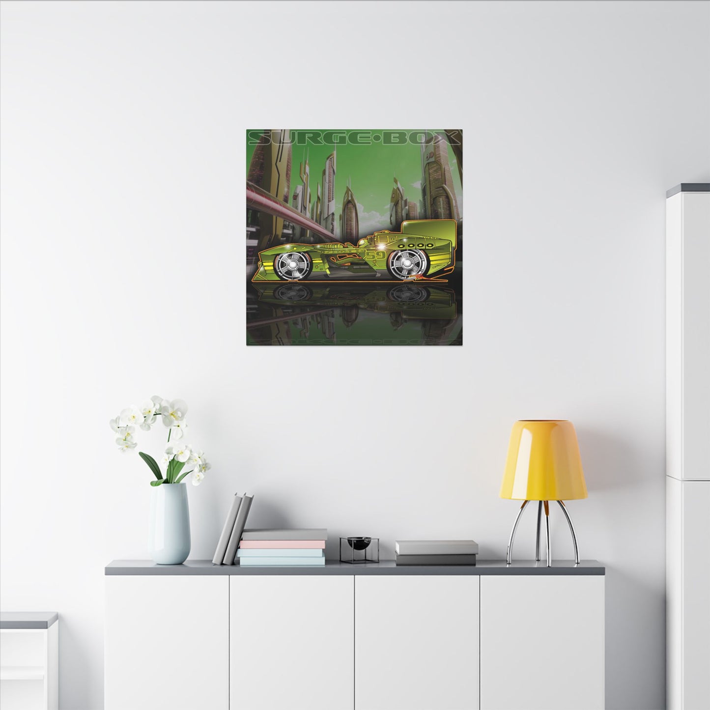 SPEED RACER SURGE BOX Zokeo Race Car Collectible Fireball Art Canvas Print