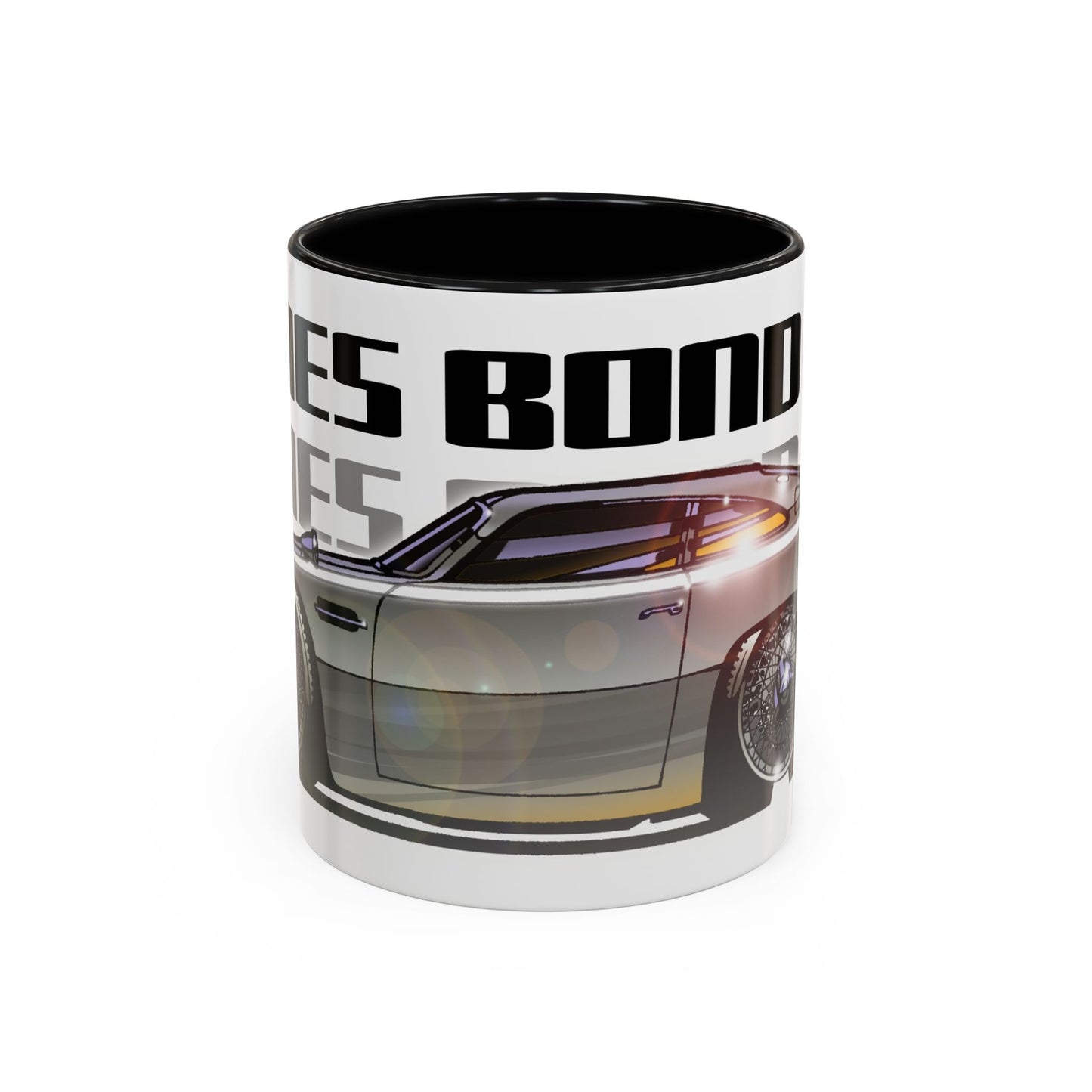 JAMES BOND ASTON MARTIN DB5 007 Collectible Fireball Art Coffee Mug - 2 Sizes