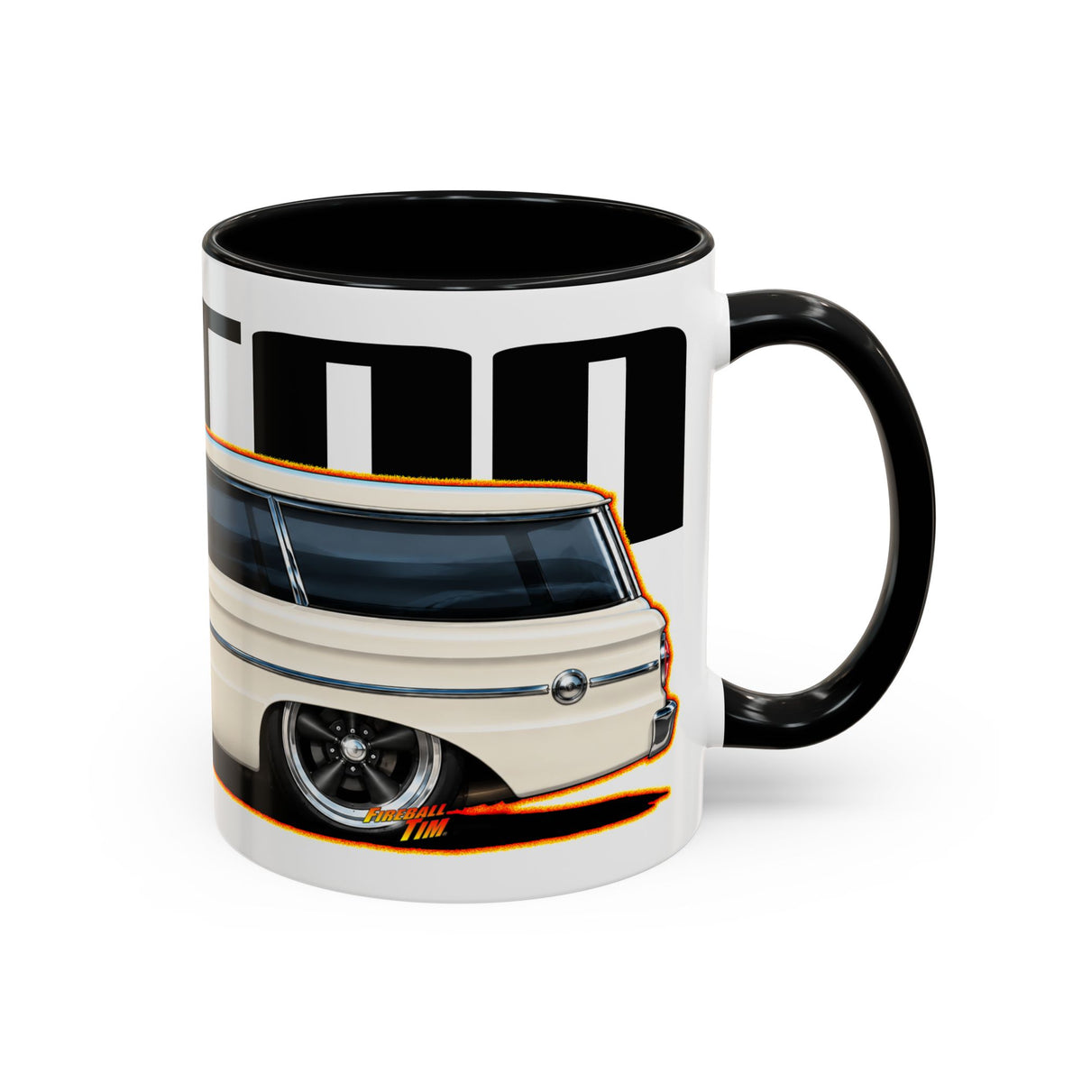 FORD FALCON WAGON Collectible Fireball Art Coffee Mug - 2 Sizes