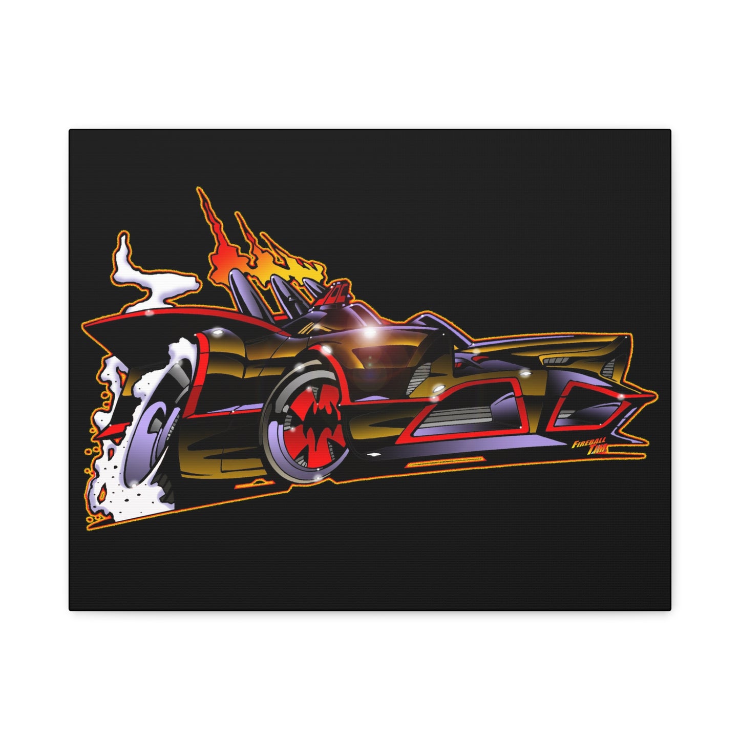BATMOBILE 1966 BATMAN BAT66 Collectible TV Car Canvas Wall Art
