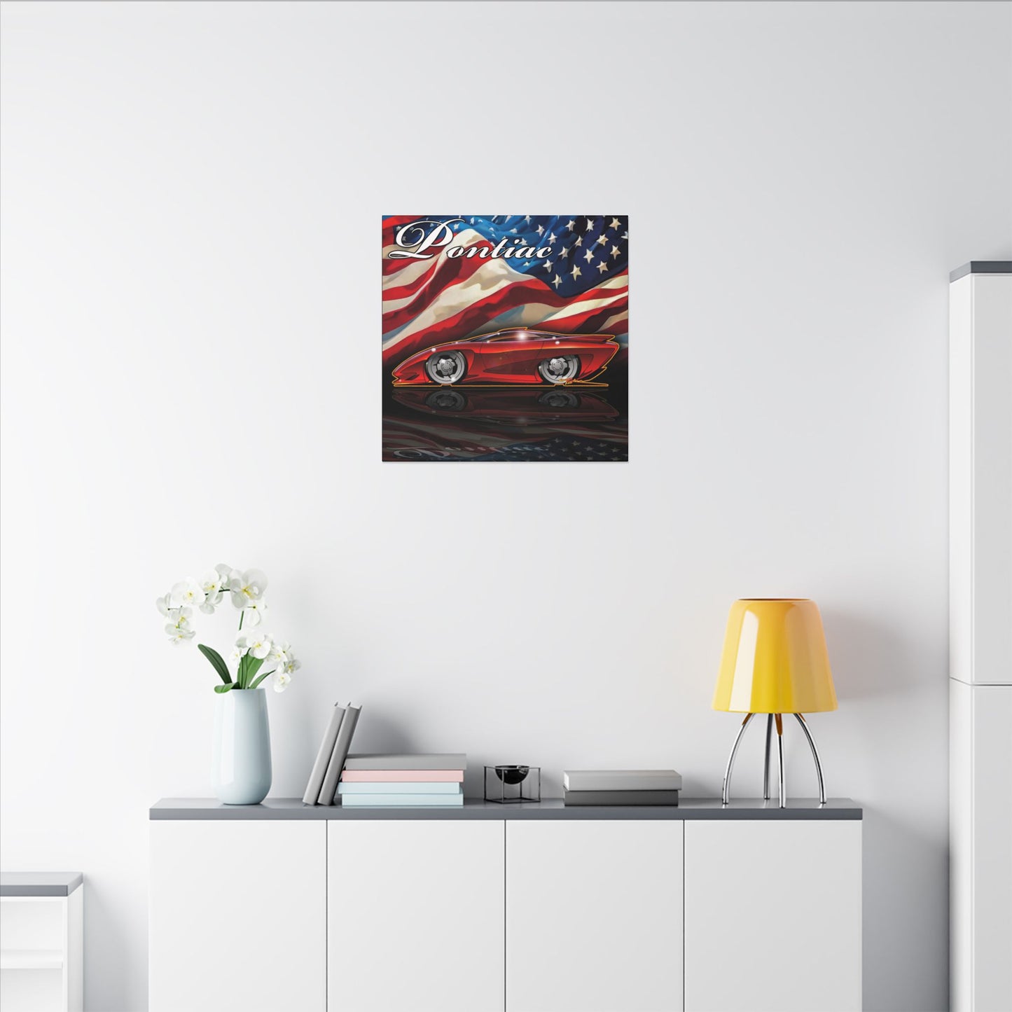 PONTIAC BANSHEE Concept Car Collectible Fireball Art Canvas Print