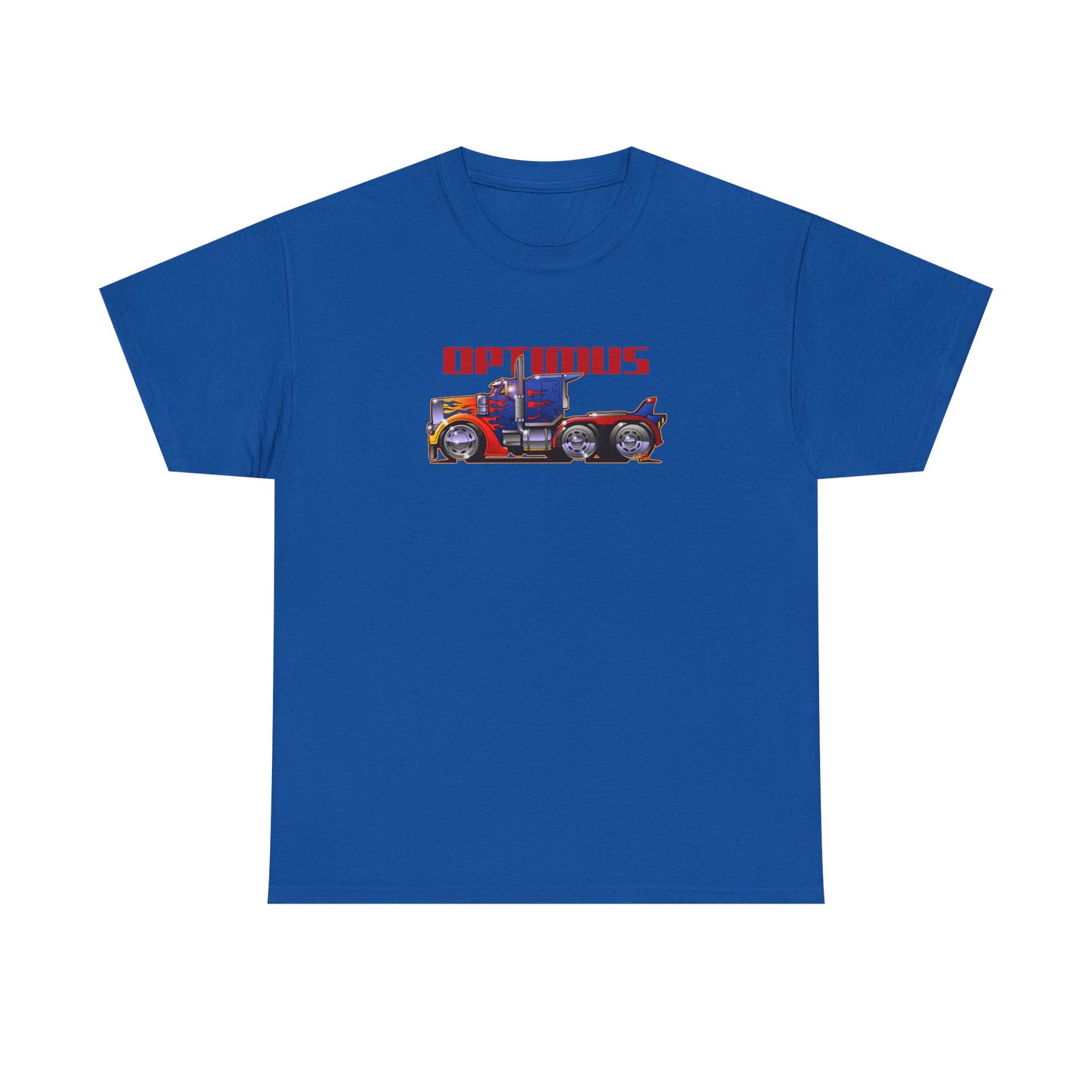 TRANSFORMERS OPTIMUS PRIME Semi Truck Fireball Art Tee Shirt - Multiples