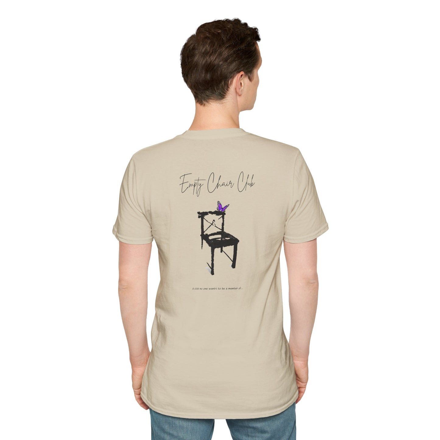 EMPTY CHAIR CLUB Unisex Softstyle T-Shirt - Casual Comfort for Relaxation and Reflection