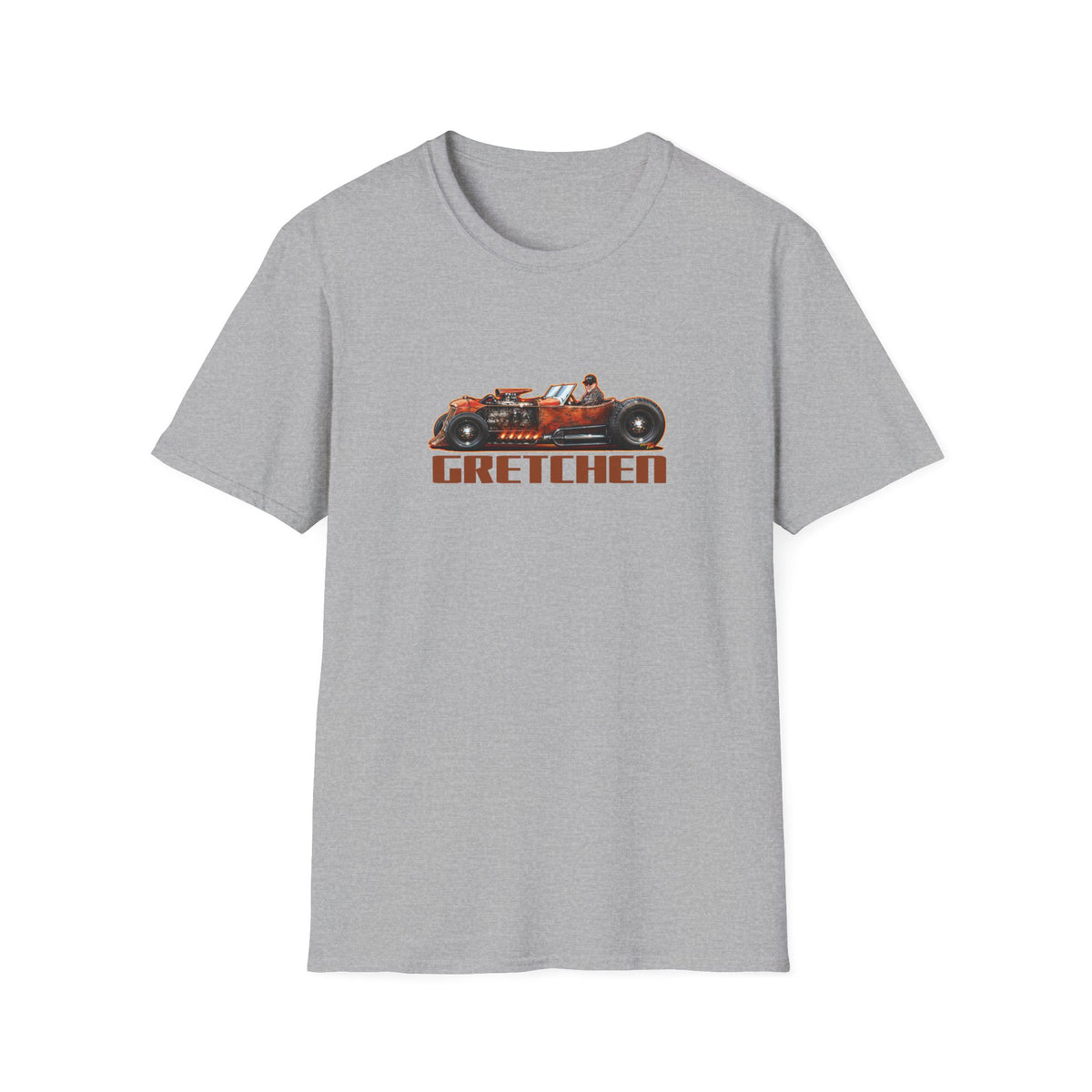 CUSTOM RAT ROD Hot Rod Gretchen Collectible Fireball Art TeeShirt
